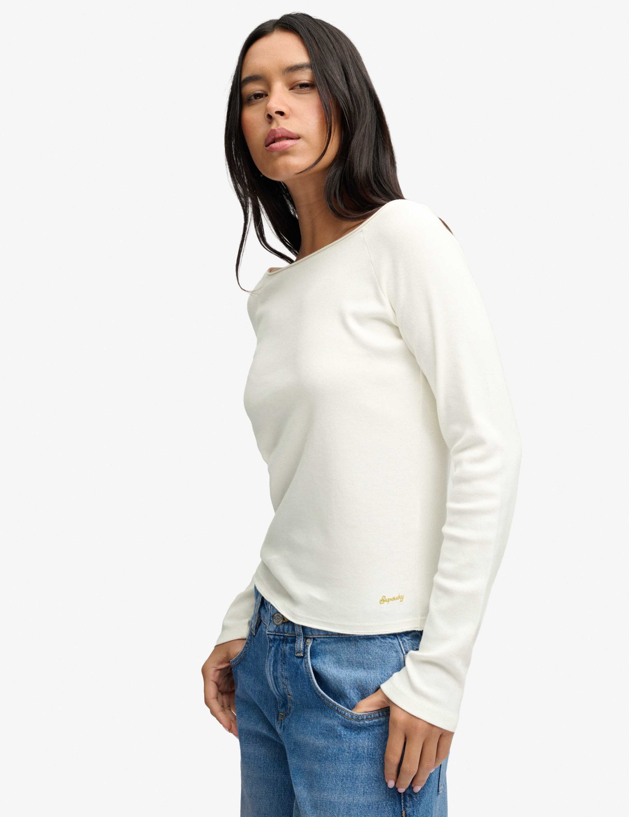 Pure Cotton Slim Fit Off The Shoulder Top 6 of 7