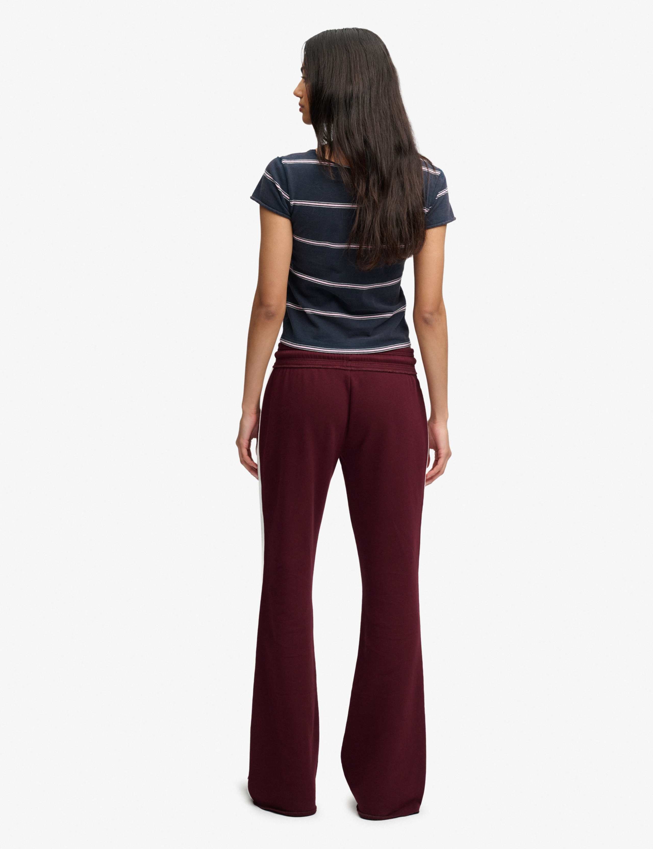 Cotton Rich Side Stripe Wide Leg Joggers 6 of 7