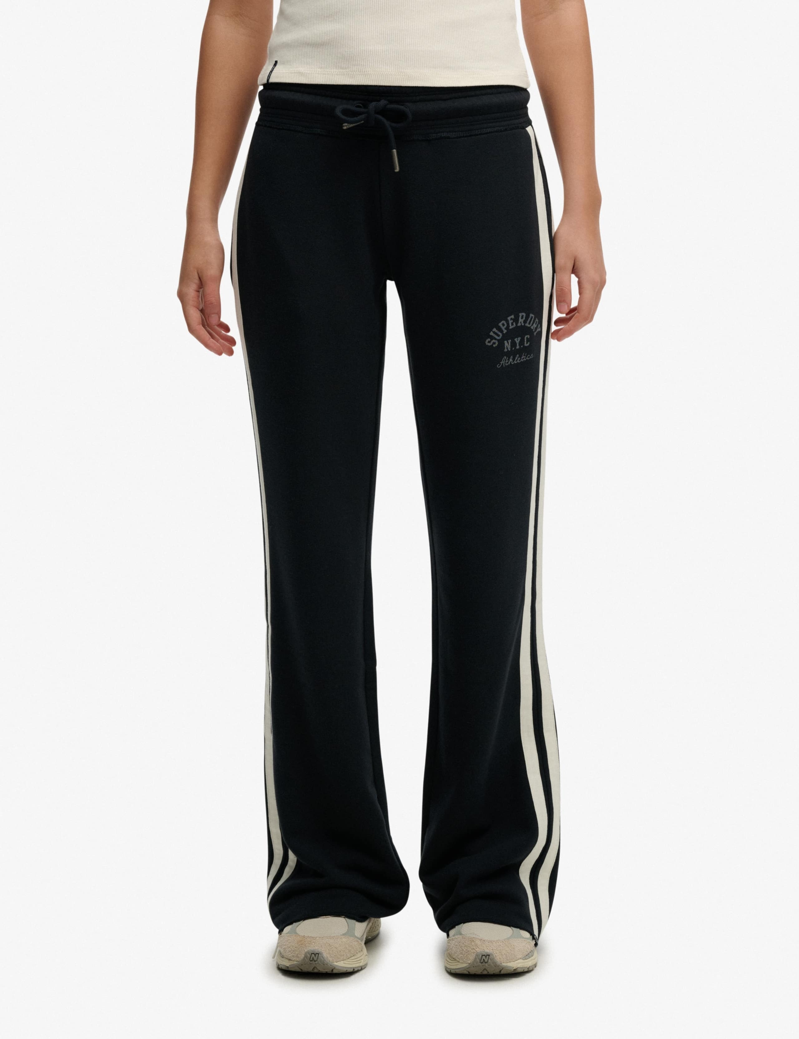 Cotton Rich Side Stripe Wide Leg Joggers 2 of 7