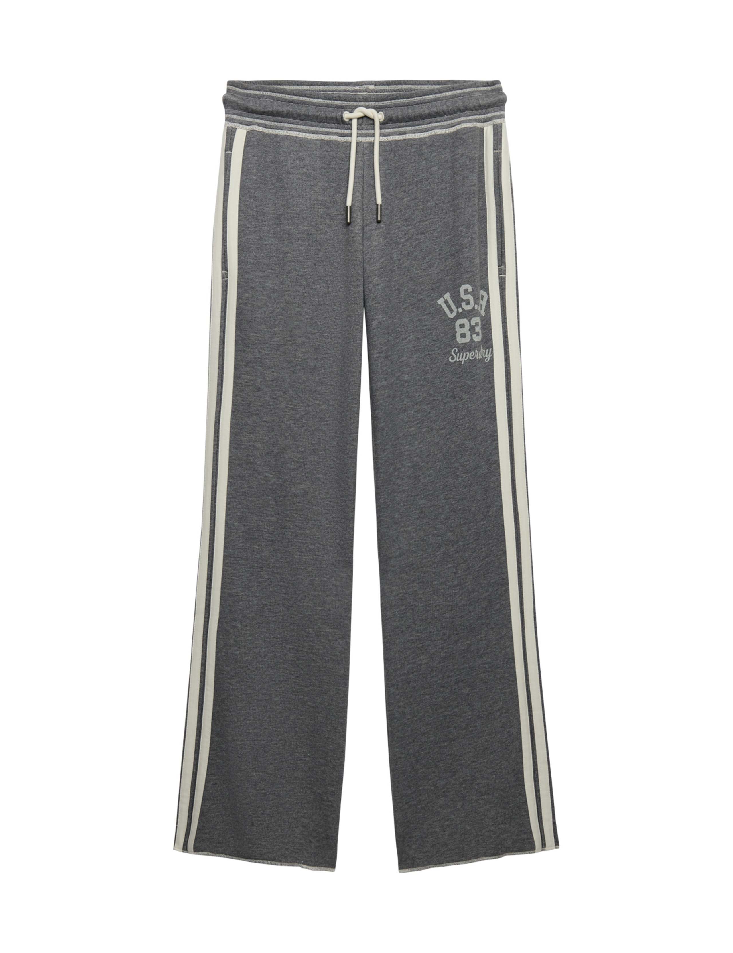 Cotton Rich Side Stripe Wide Leg Joggers 2 of 8