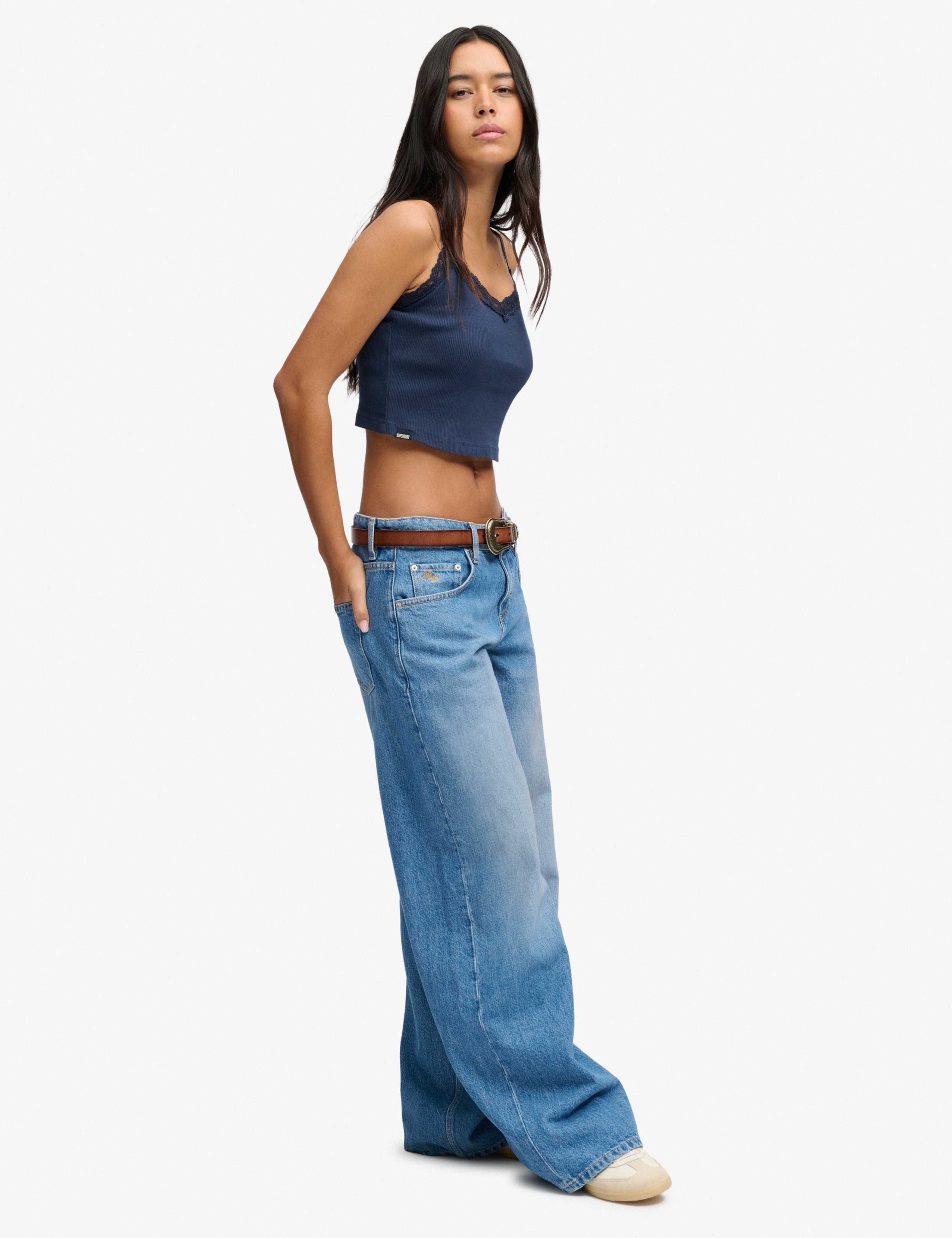 Mid Rise Wide Leg Jeans 5 of 7