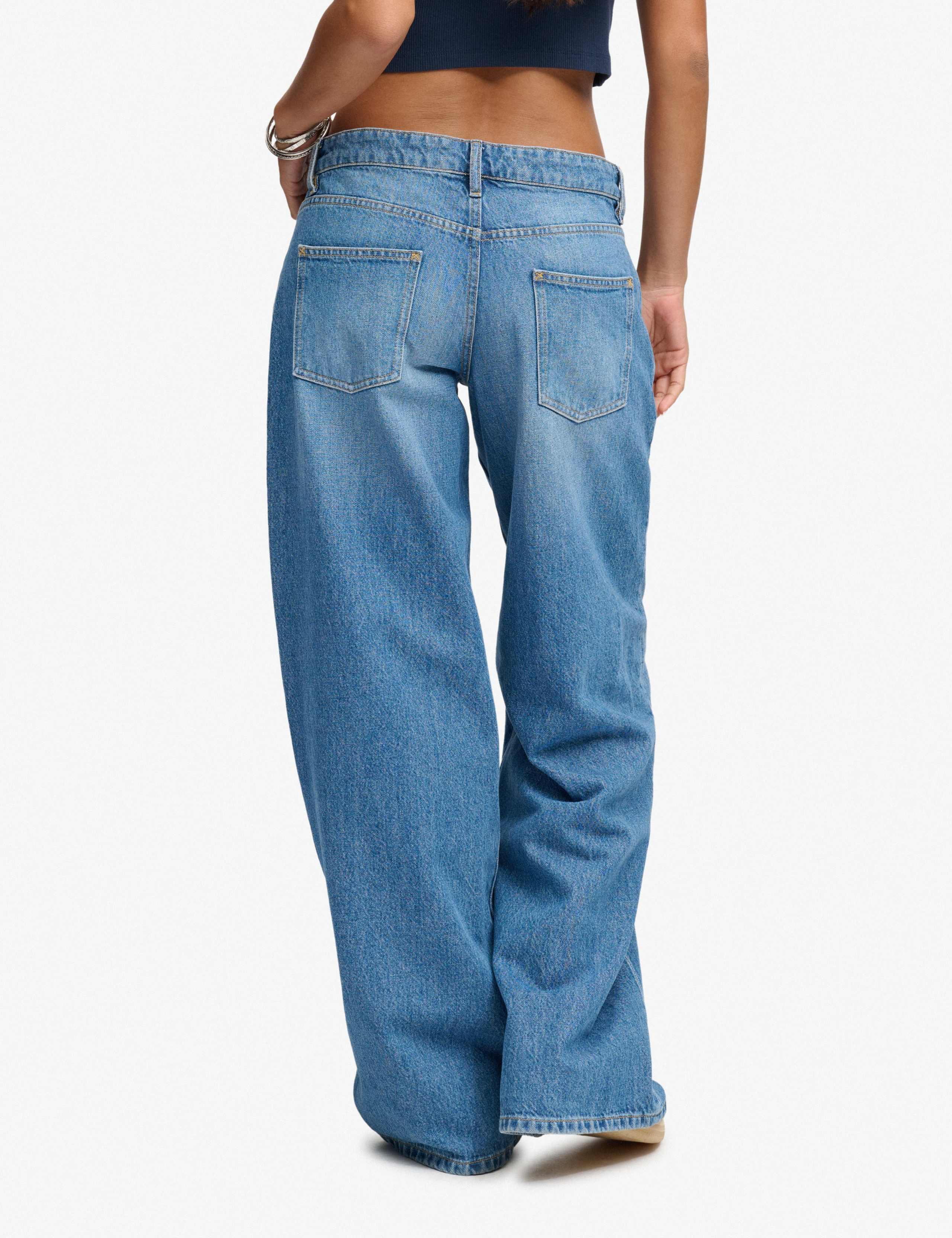 Mid Rise Wide Leg Jeans 6 of 7