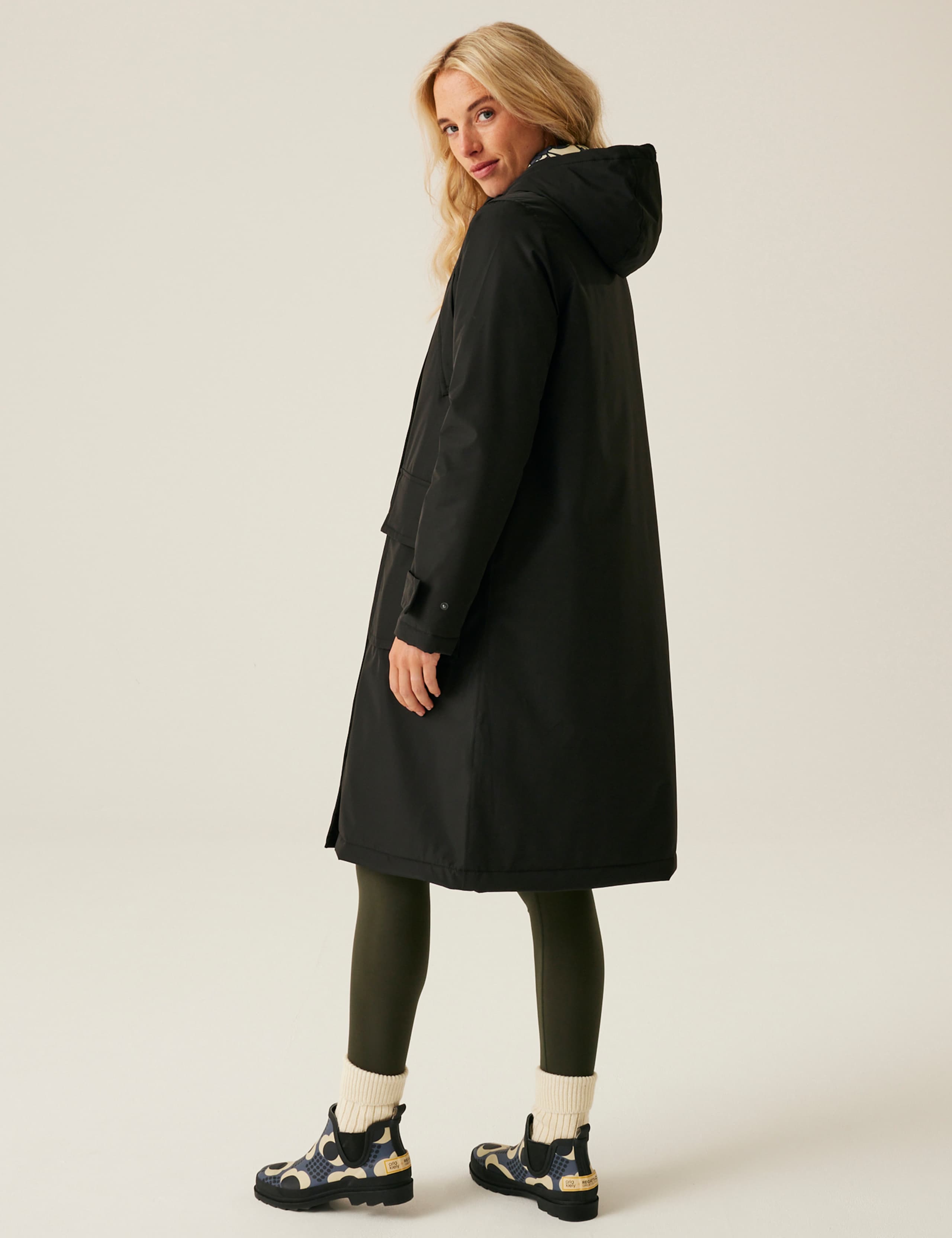 Orla Kiely Waterproof Hooded Longline Coat 4 of 9