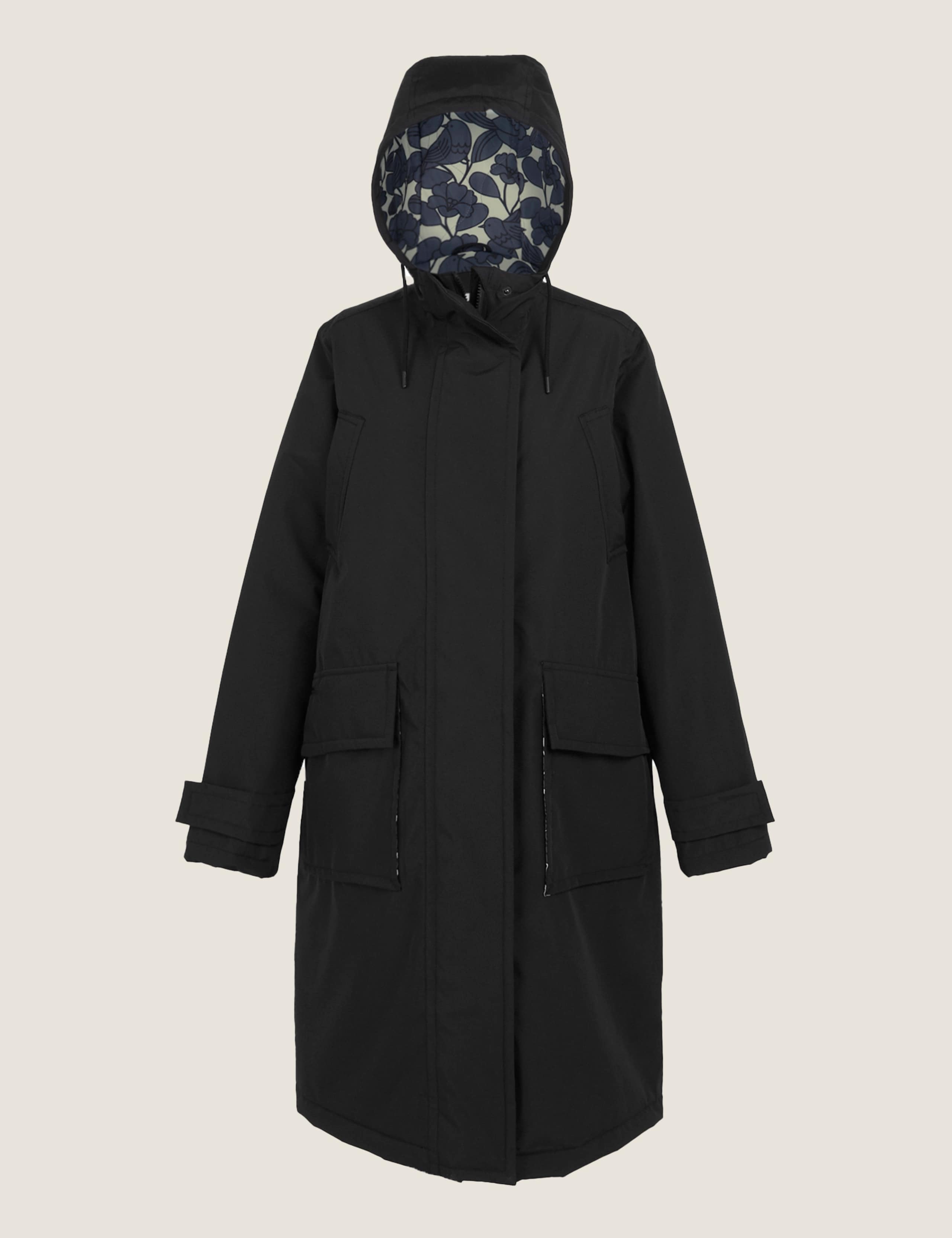 Orla Kiely Waterproof Hooded Longline Coat 2 of 9