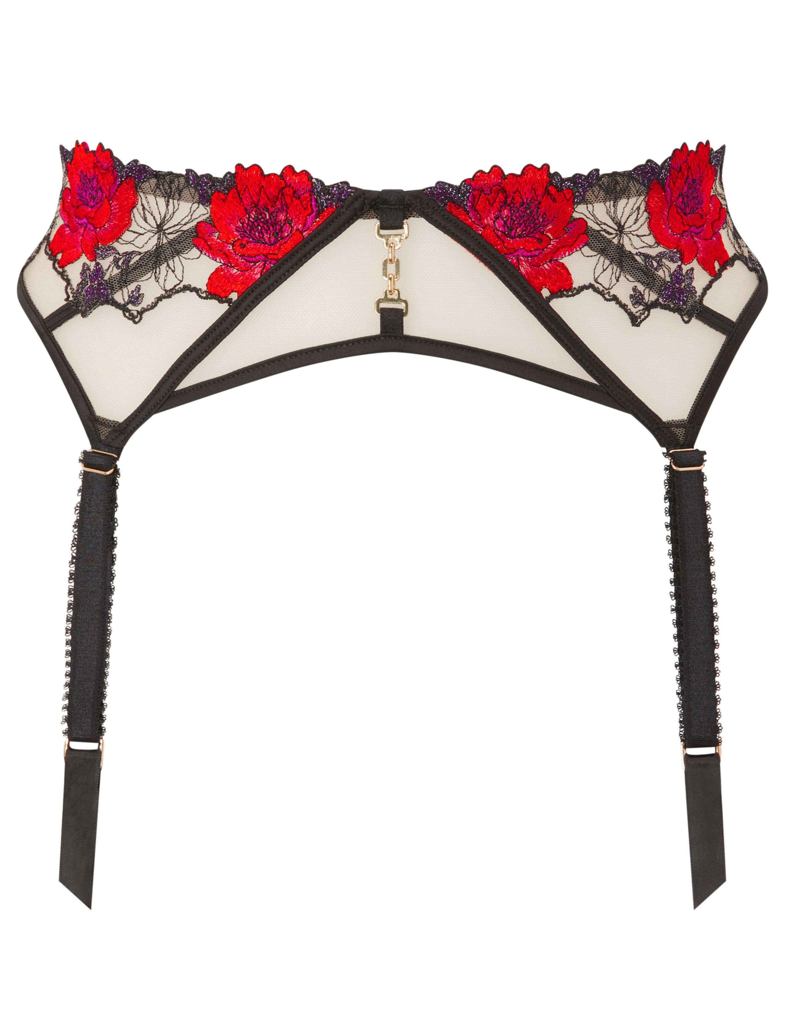 Embroidered Mesh Suspender 2 of 4