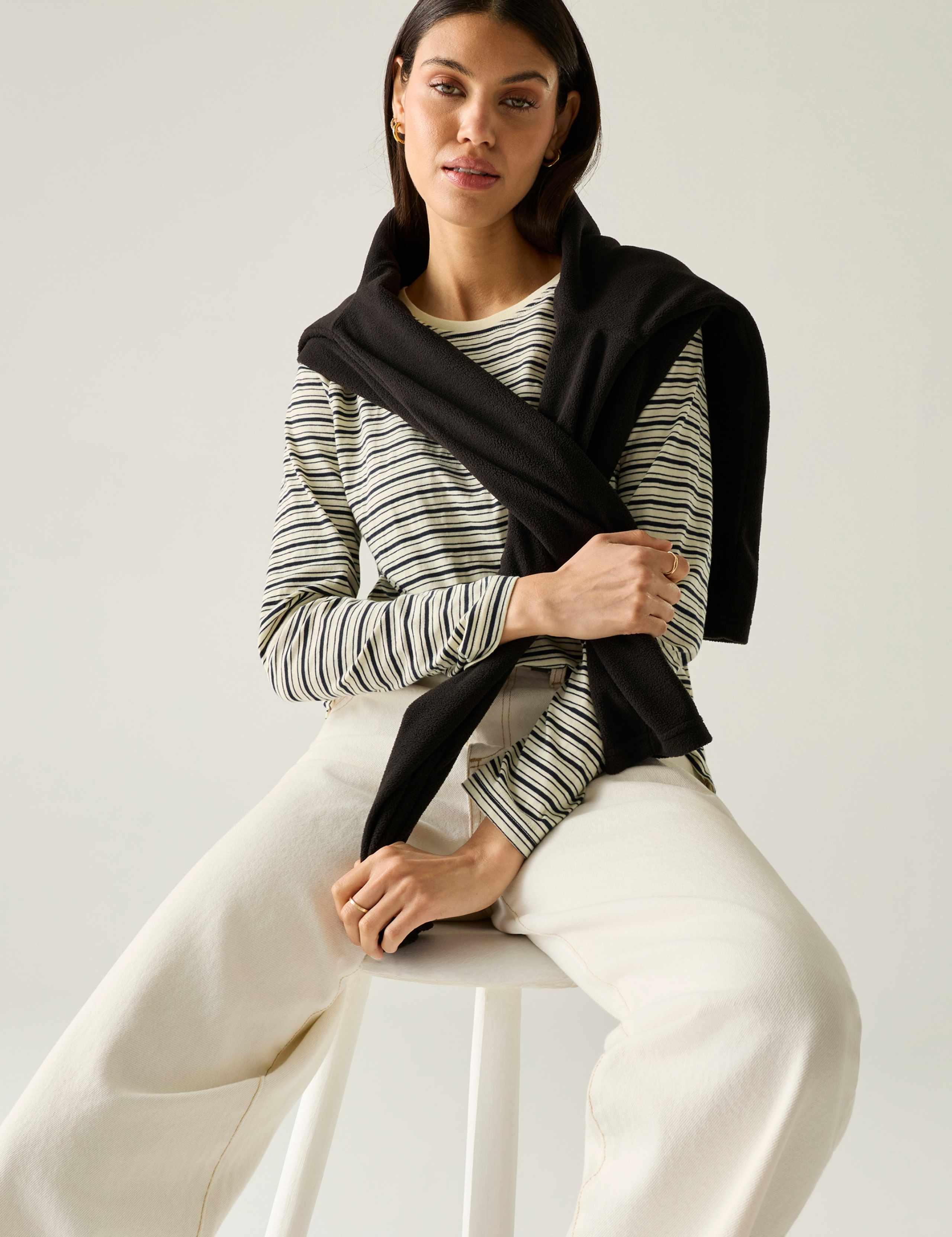 Federica Jersey Striped Top 4 of 7