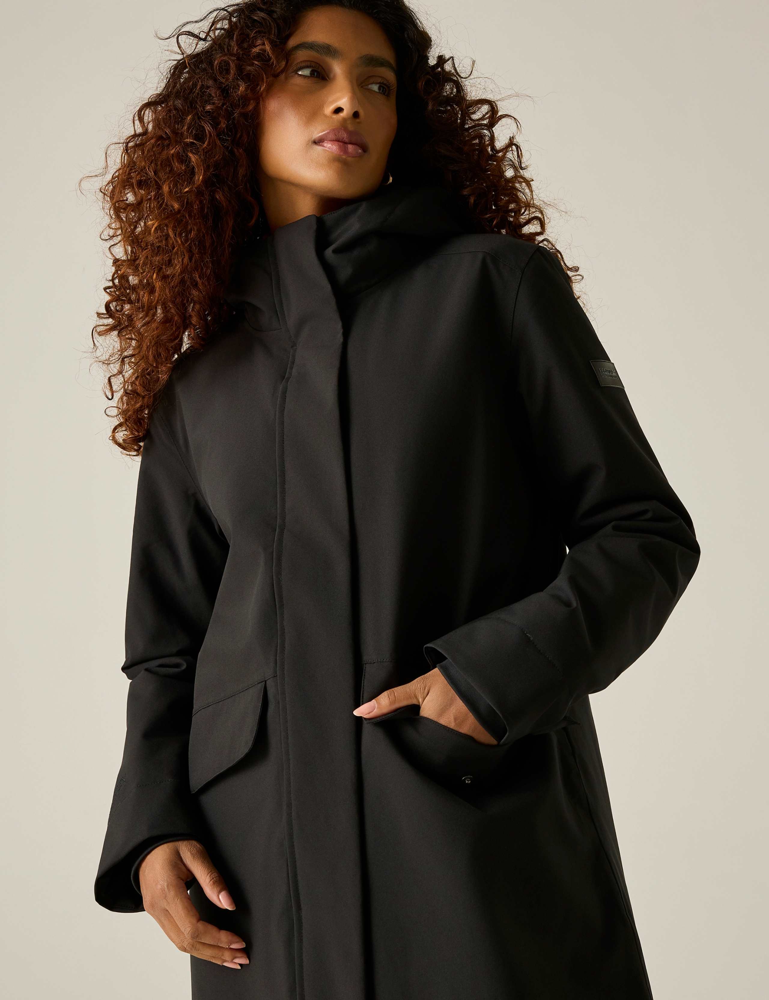 Ramona Hooded Padded Longline Raincoat 3 of 7