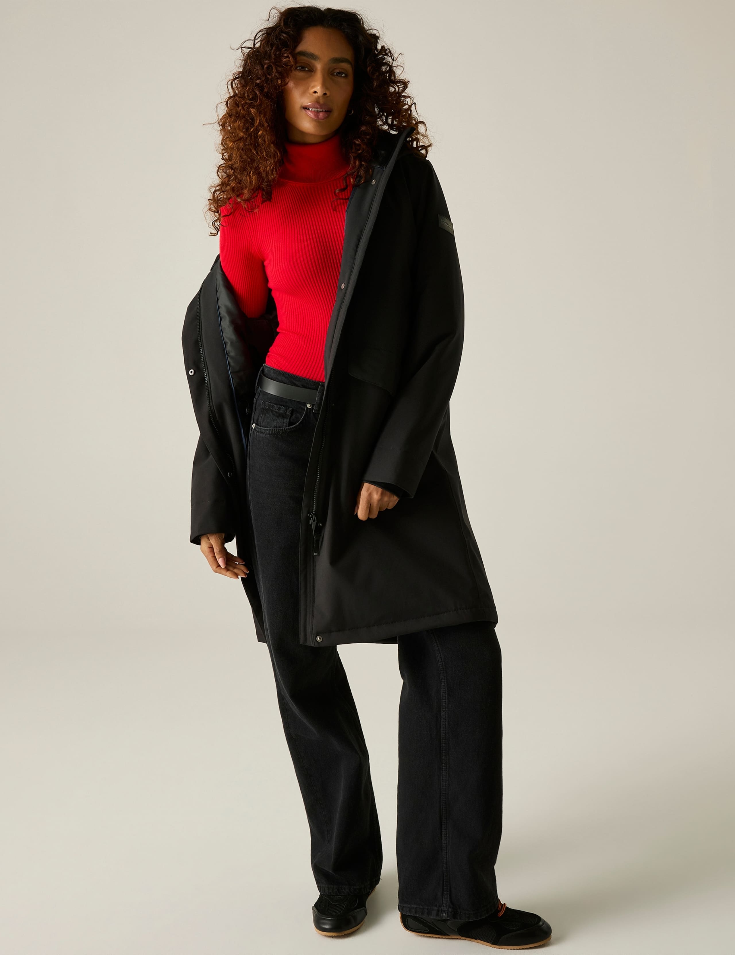 Ramona Hooded Padded Longline Raincoat 5 of 7