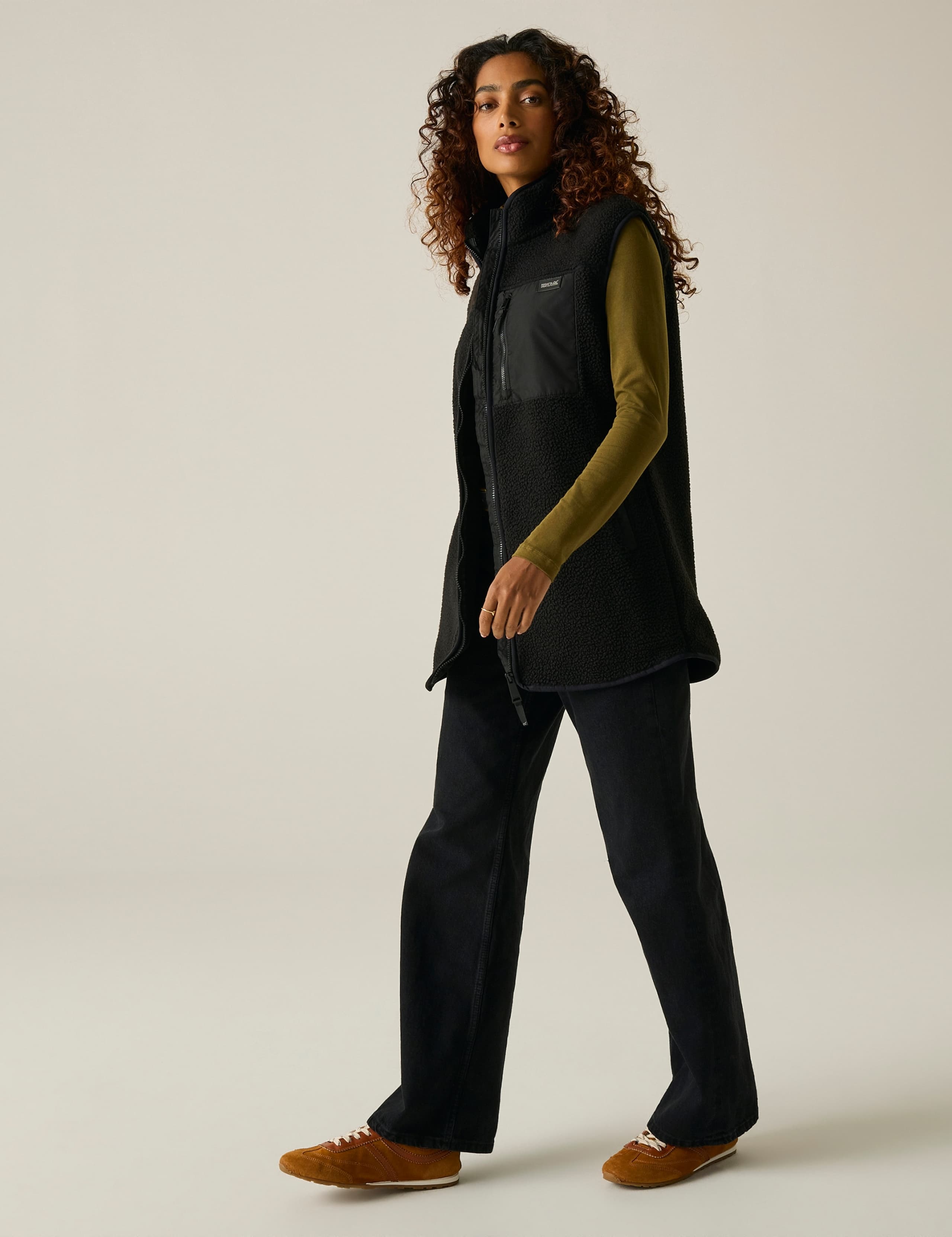 Frankie Borg Funnel Neck Longline Gilet 3 of 7