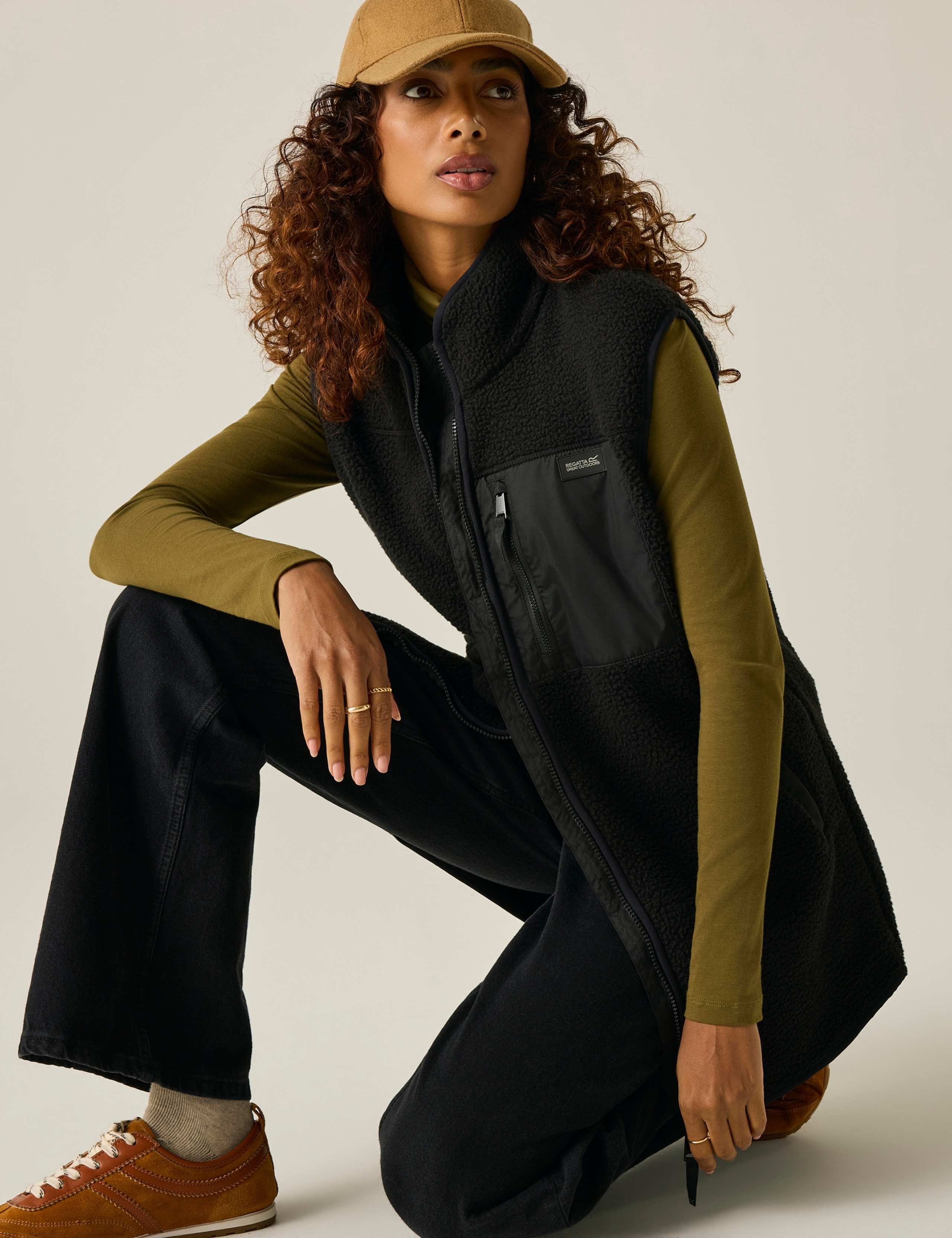 Frankie Borg Funnel Neck Longline Gilet 4 of 7