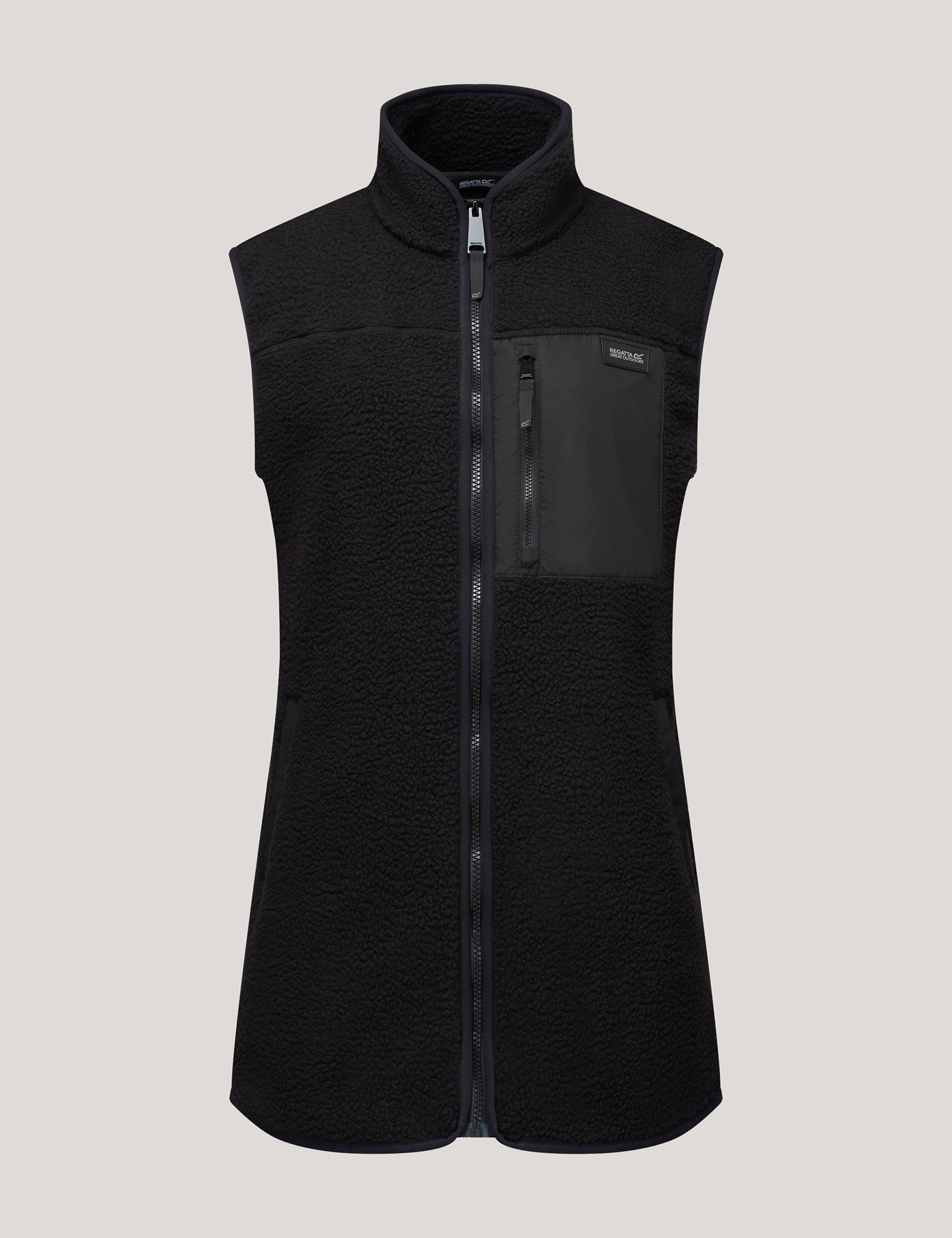 Frankie Borg Funnel Neck Longline Gilet 2 of 7