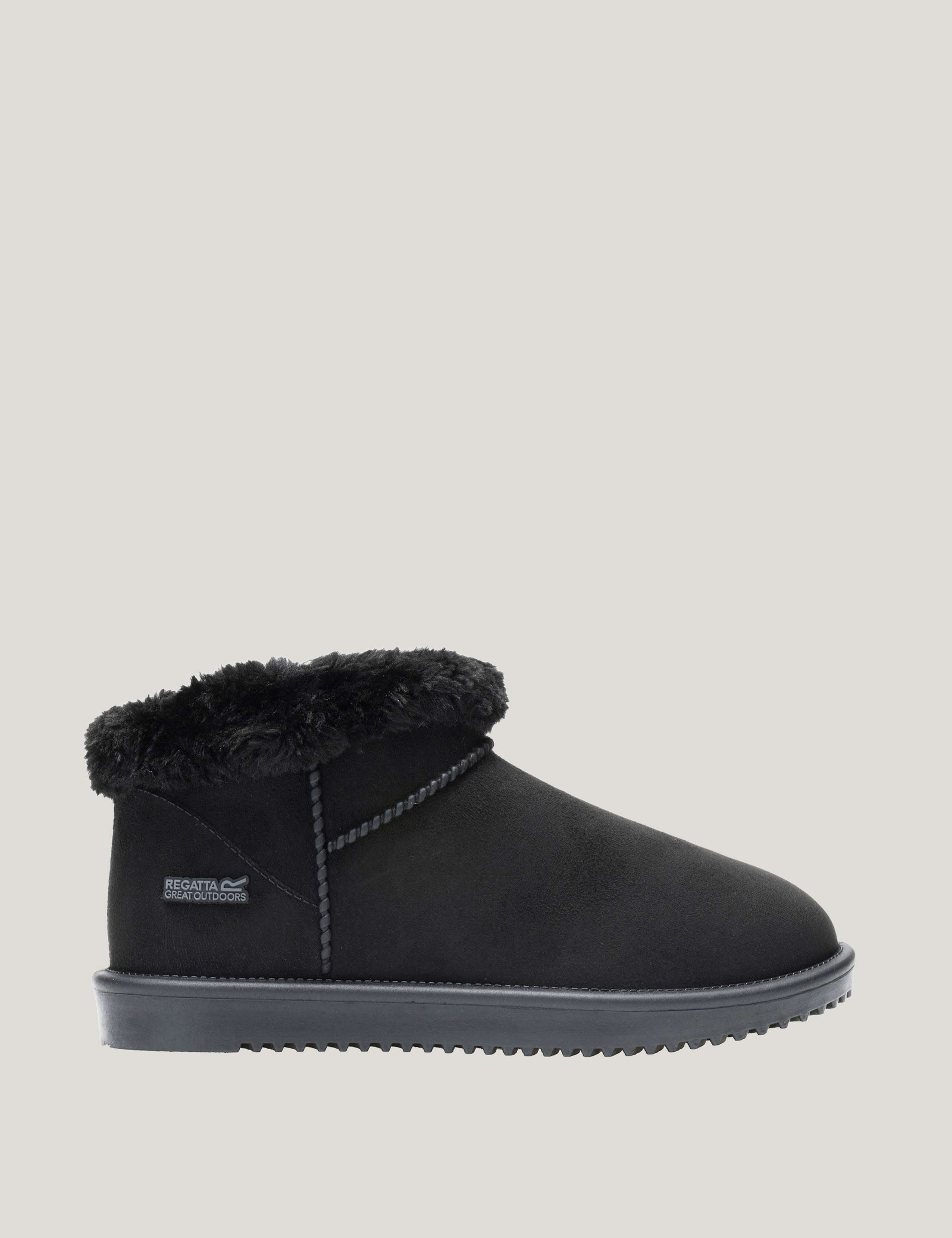 Waterproof Flat Borg Lined Shoe Boots 1 of 9
