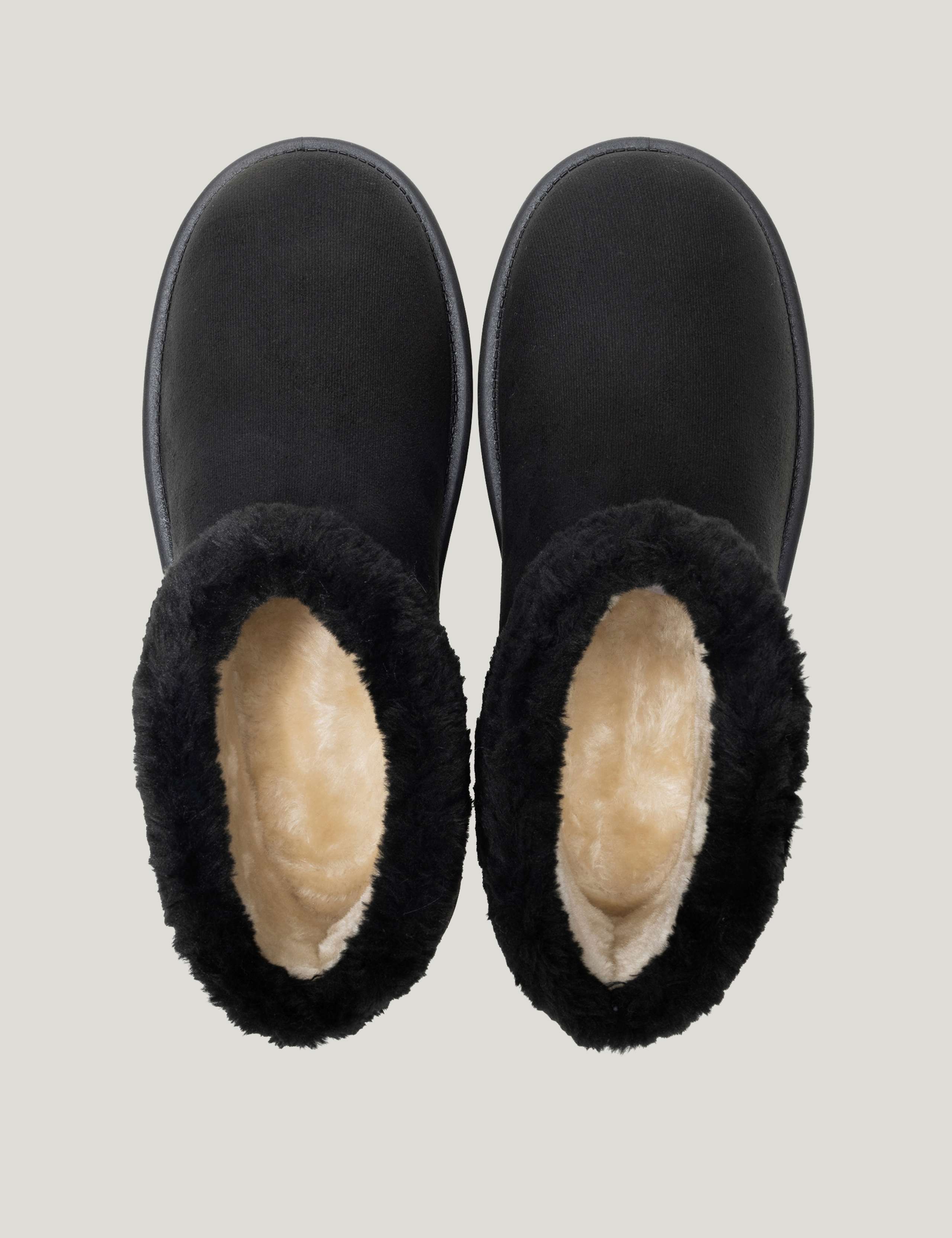 Waterproof Flat Borg Lined Shoe Boots 3 of 9