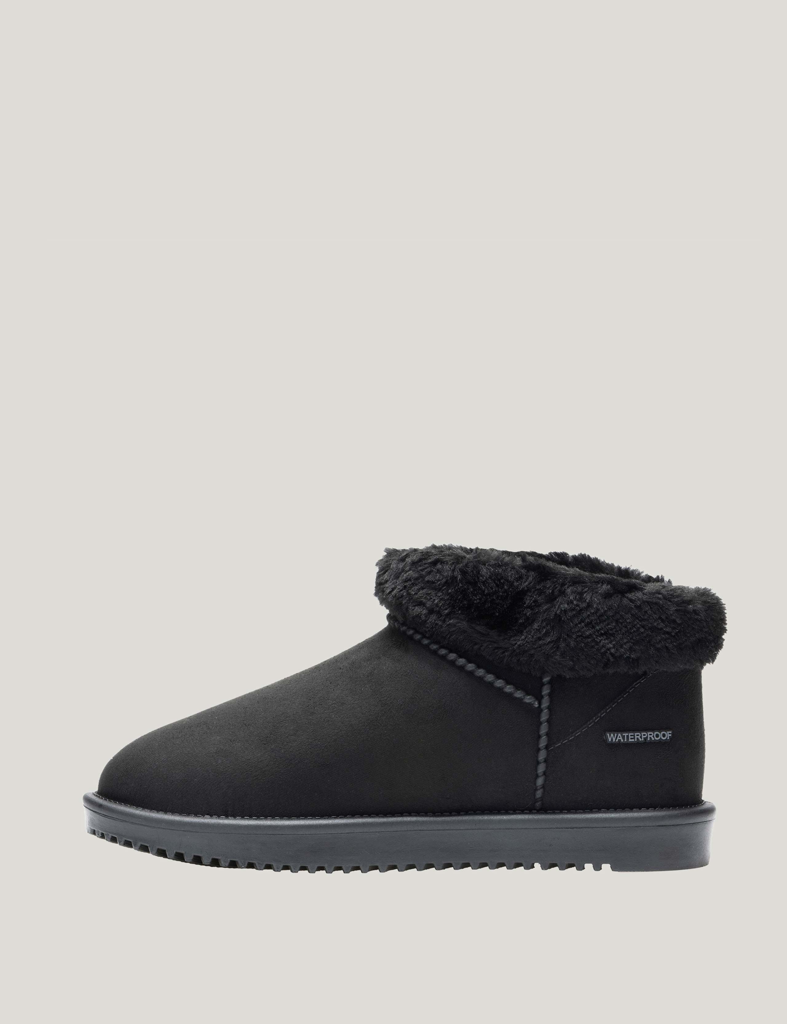 Waterproof Flat Borg Lined Shoe Boots 4 of 9