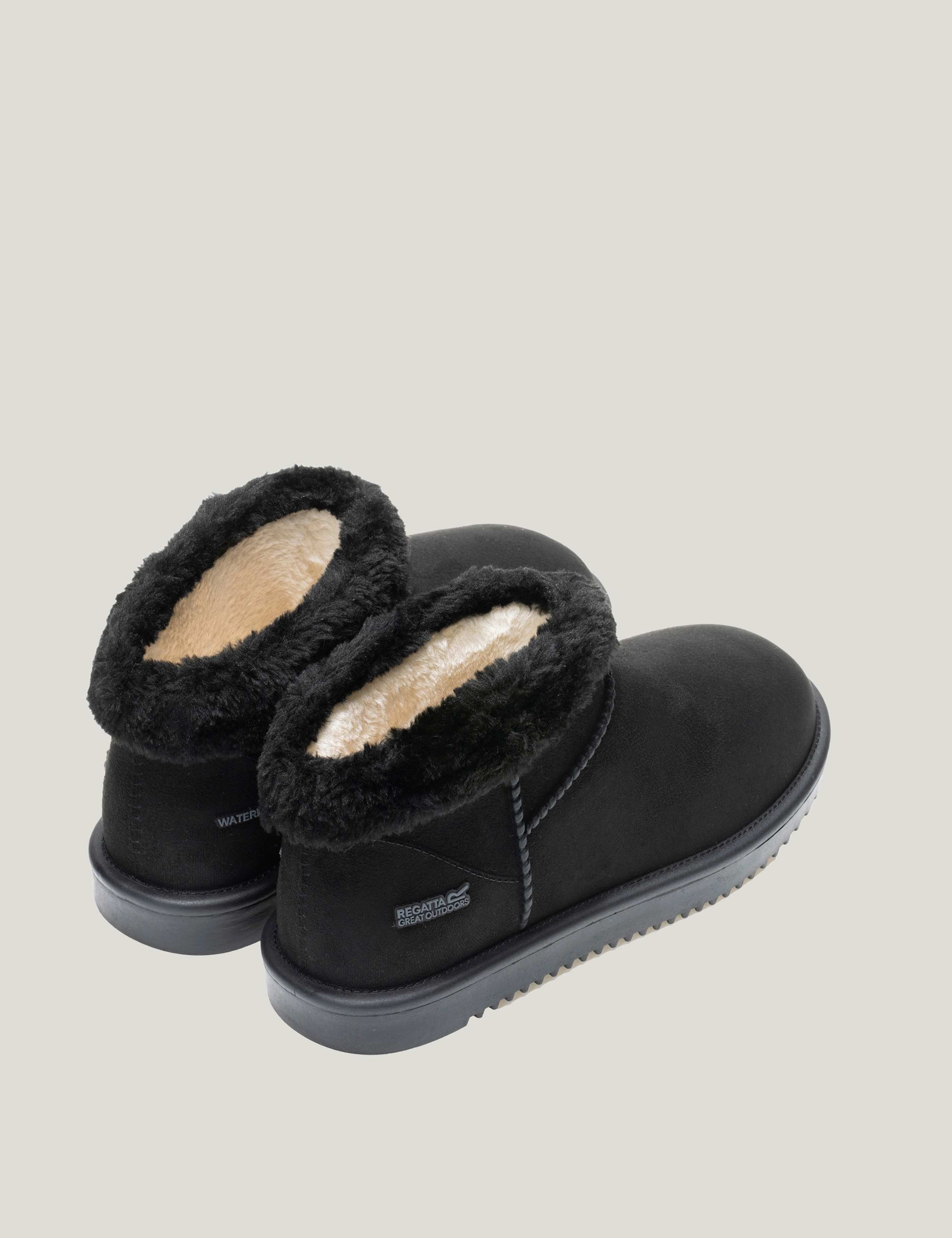 Waterproof Flat Borg Lined Shoe Boots 5 of 9