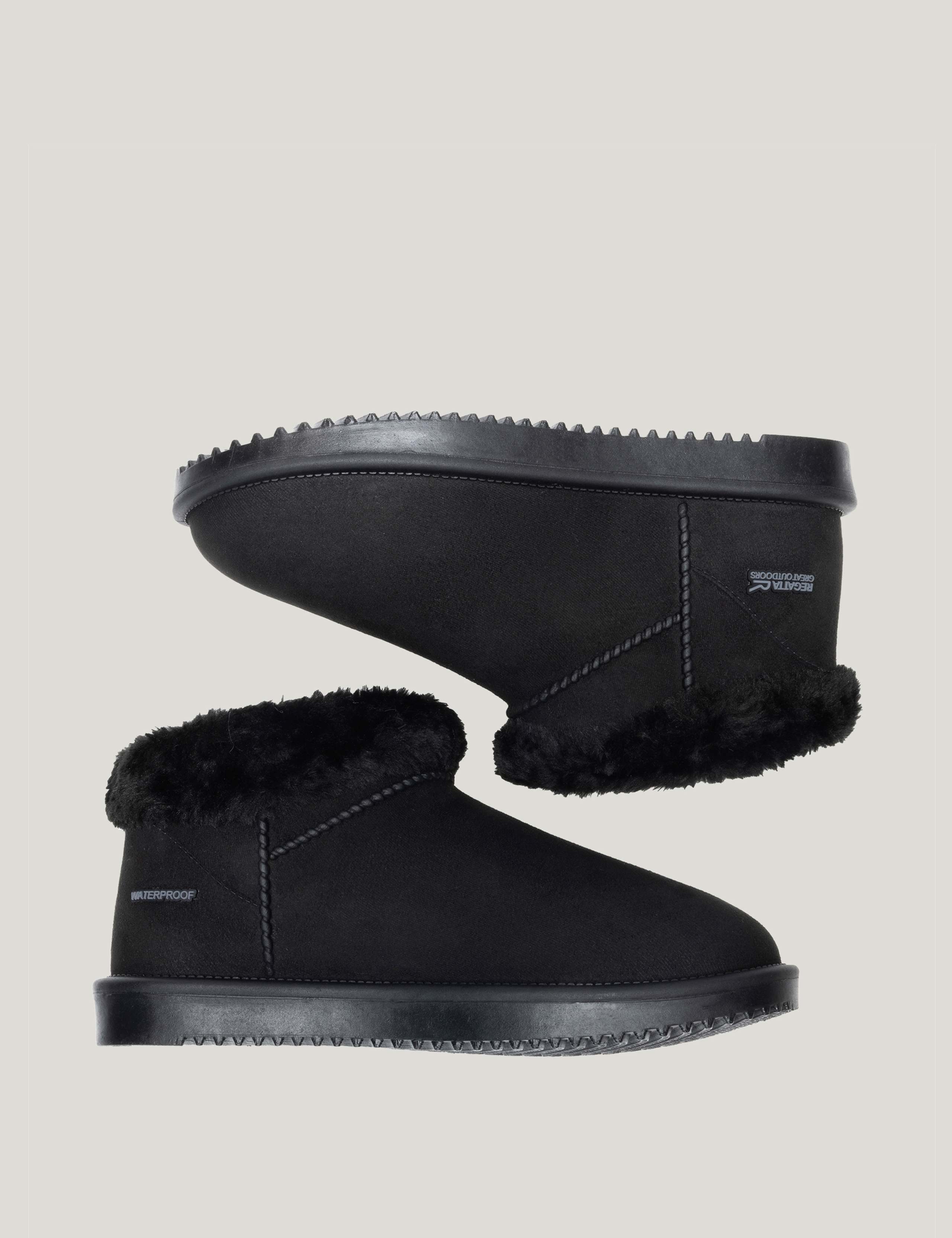Waterproof Flat Borg Lined Shoe Boots 8 of 9