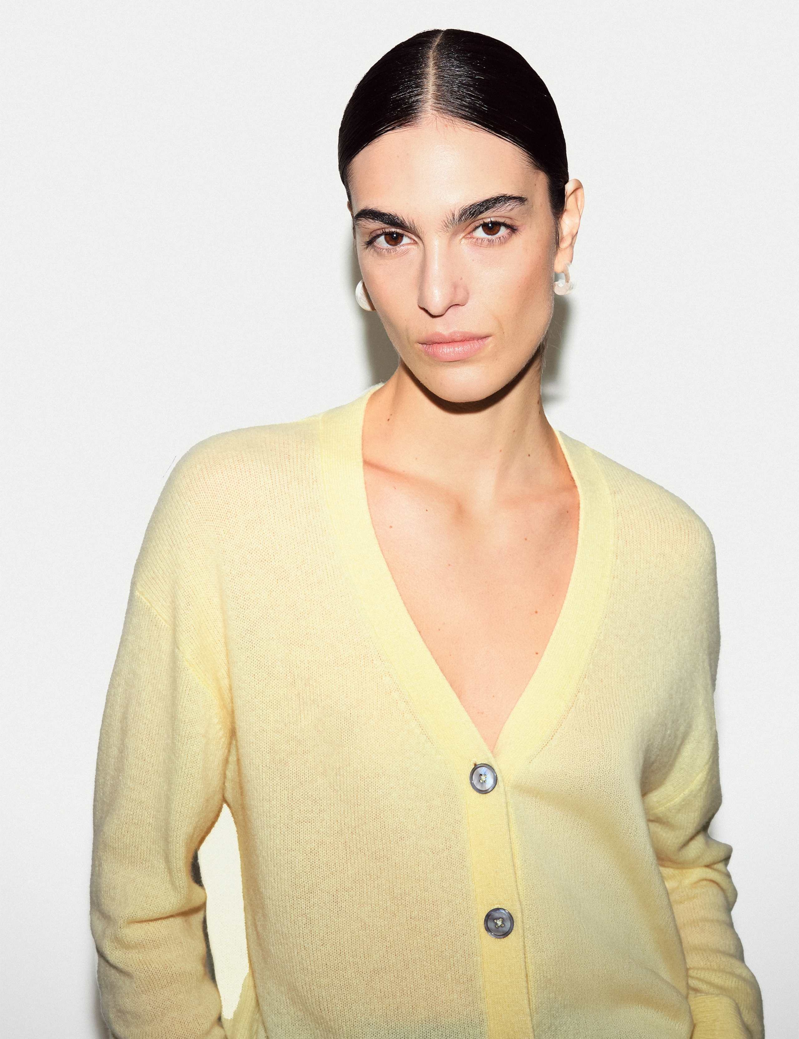Pure Cashmere V-Neck Longline Cardigan 3 of 5