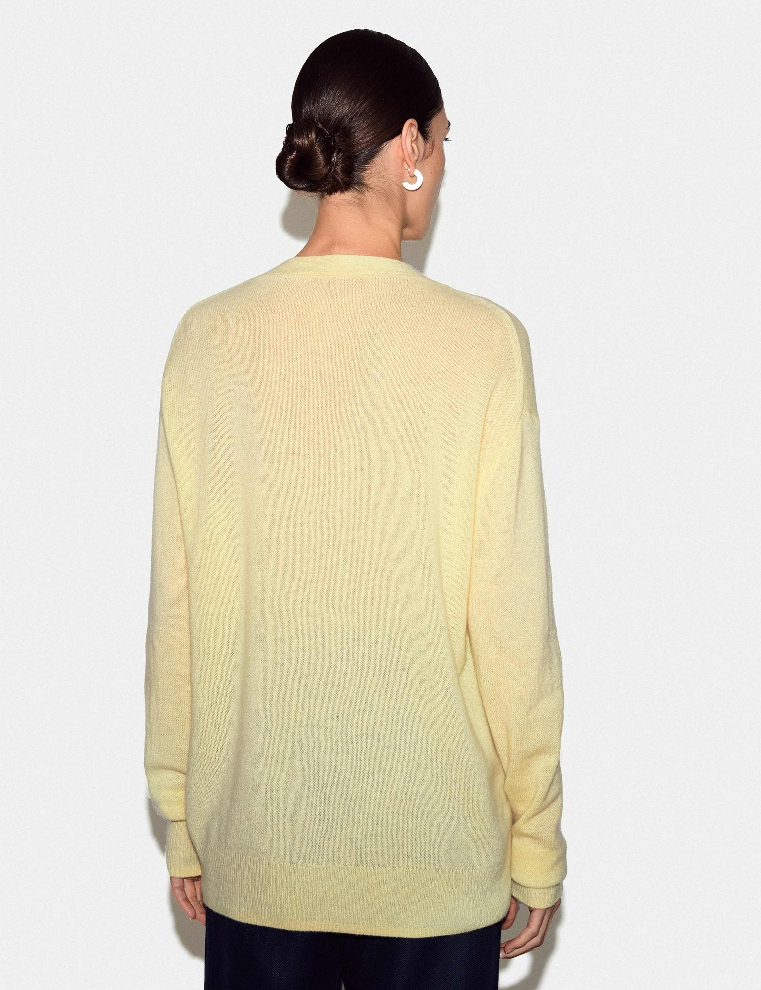 Pure Cashmere V-Neck Longline Cardigan 4 of 5
