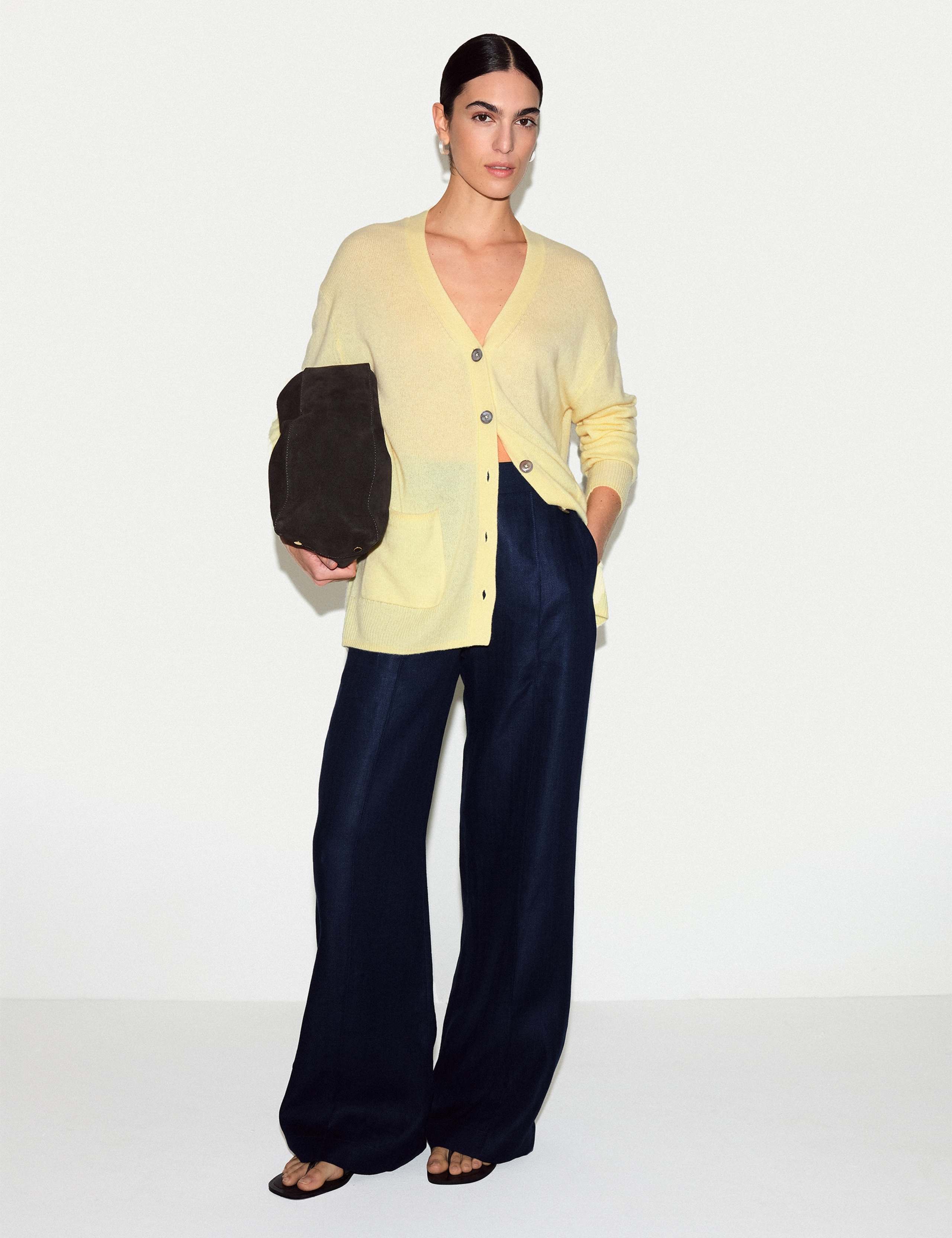 Pure Cashmere V-Neck Longline Cardigan 5 of 5