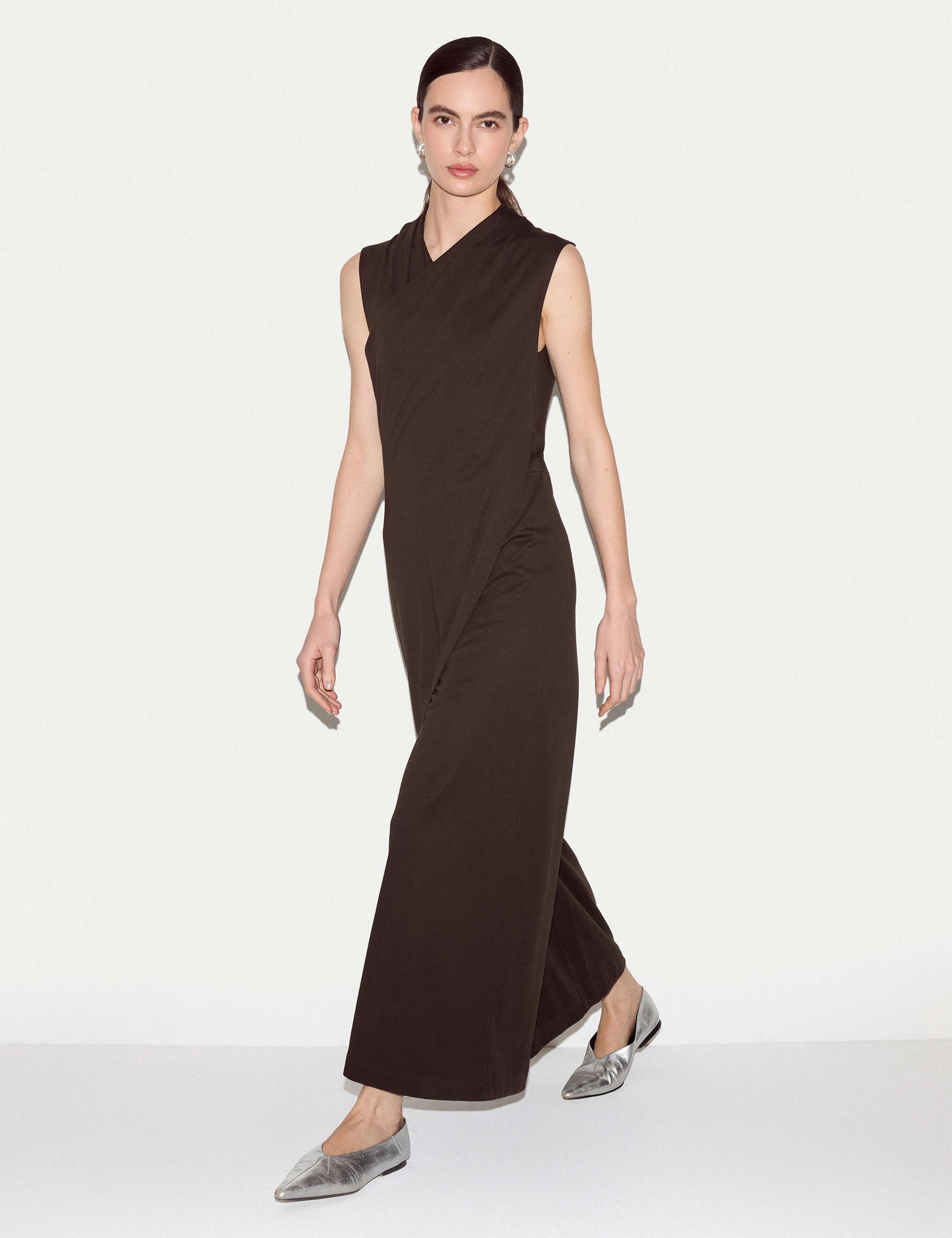 Pure Cotton Sleeveless Cropped Jumpsuit 3 of 5