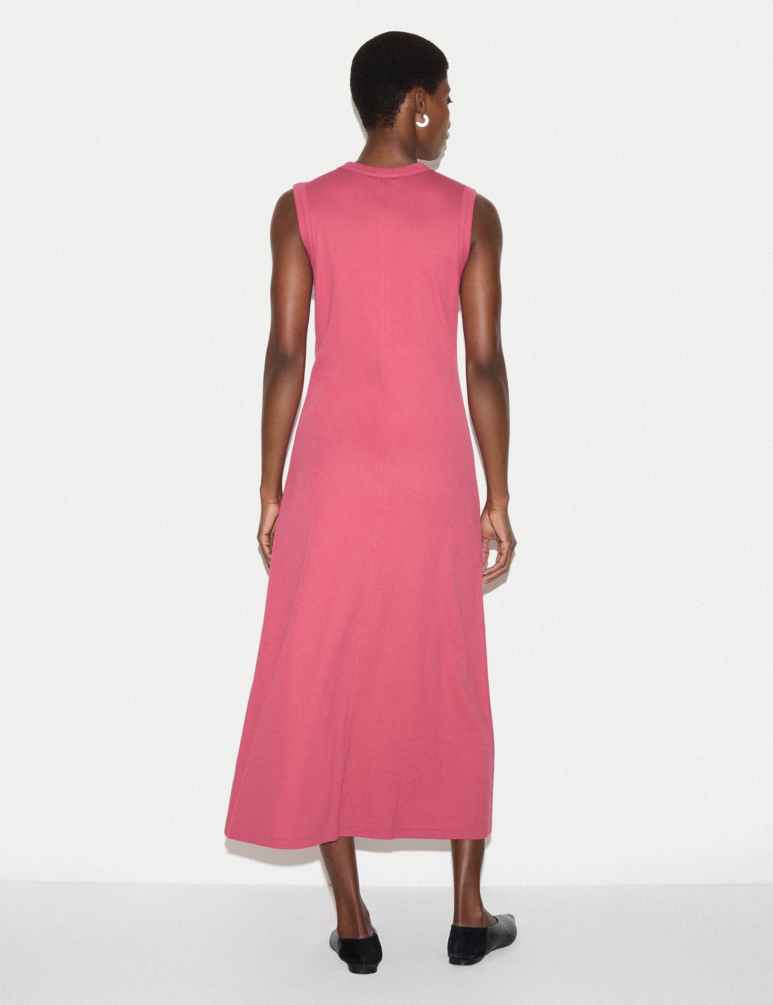 Cotton Rich Ribbed Midi Column Dress 4 of 5