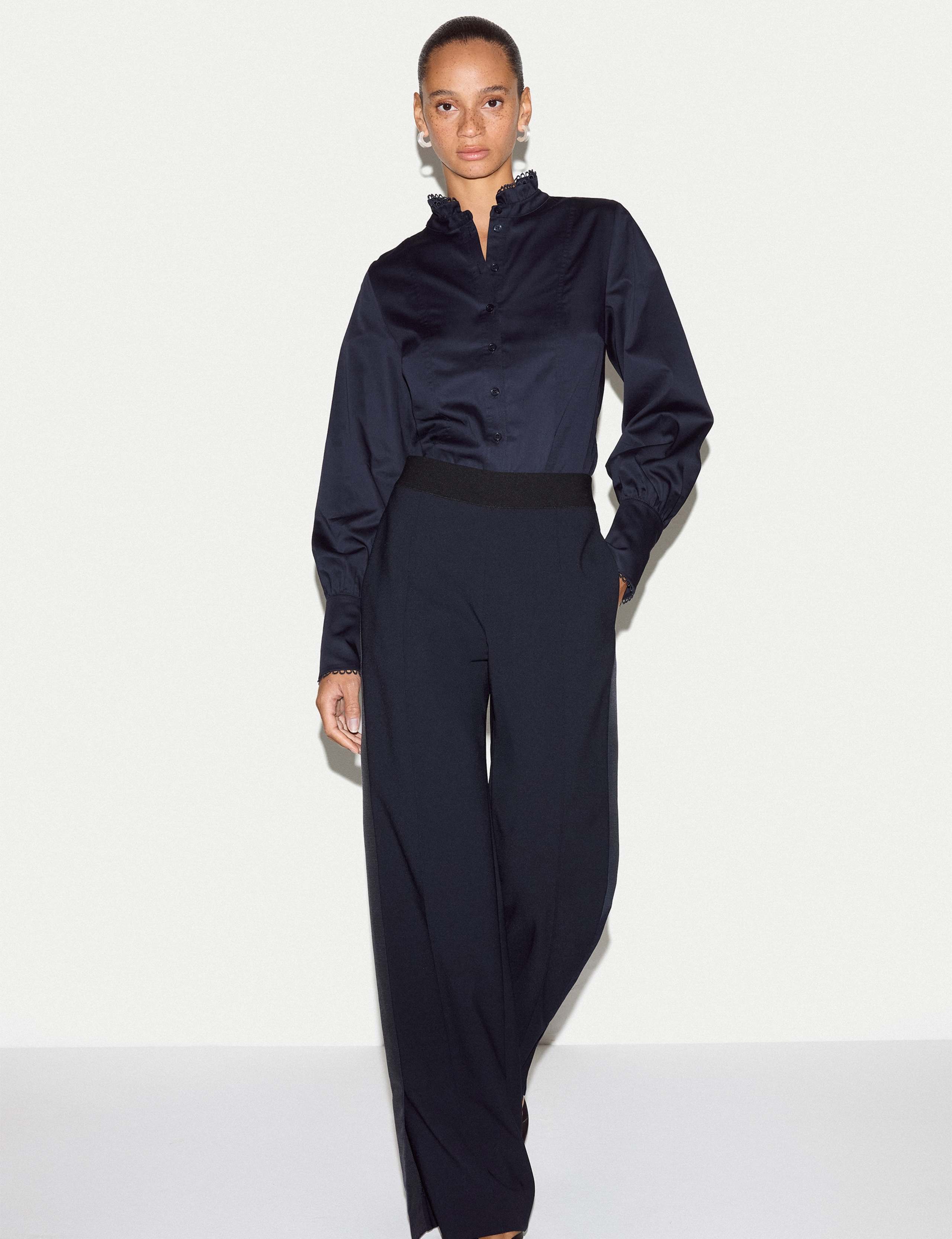 Pure Cotton Stand Collar Shirt 5 of 6