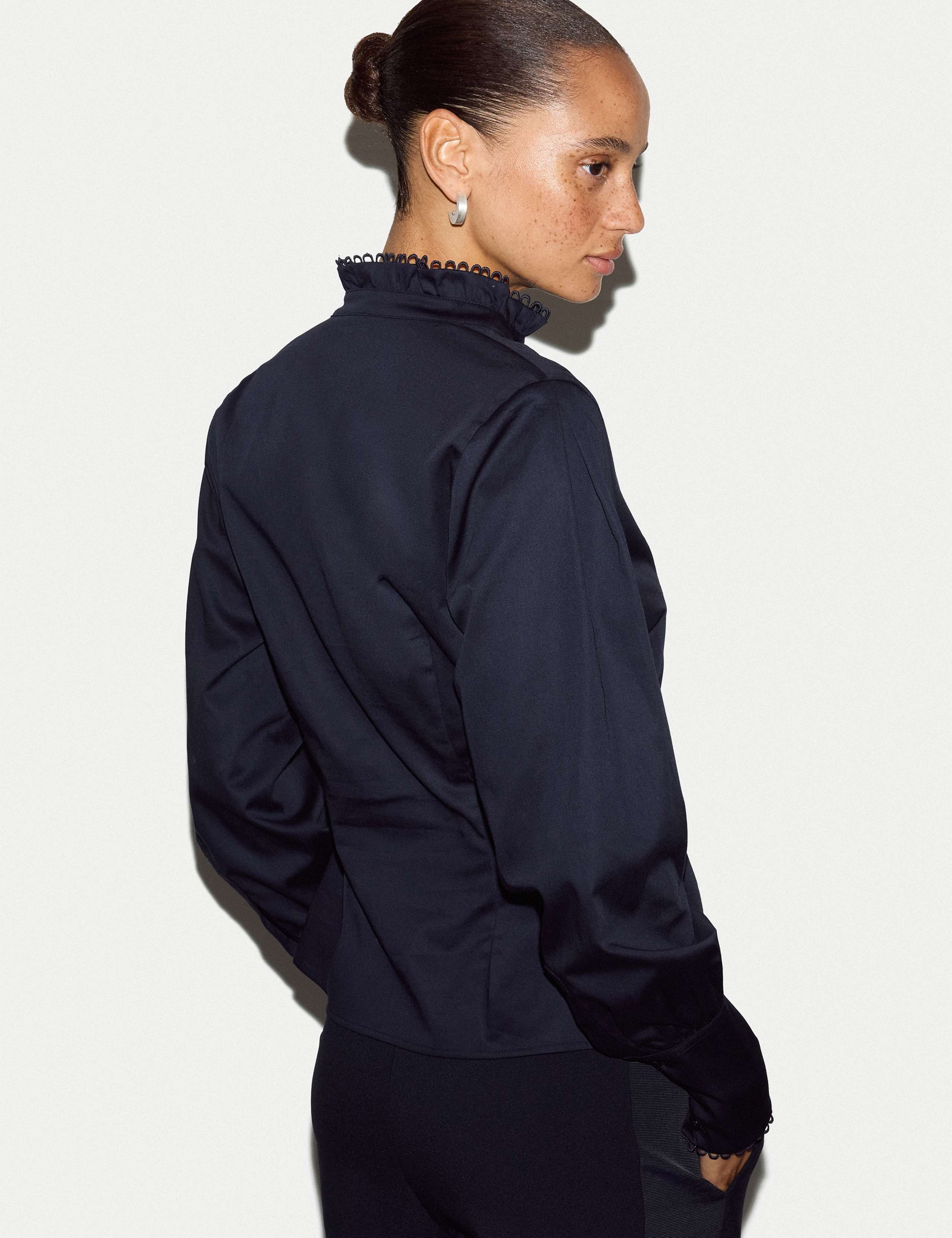 Pure Cotton Stand Collar Shirt 6 of 6