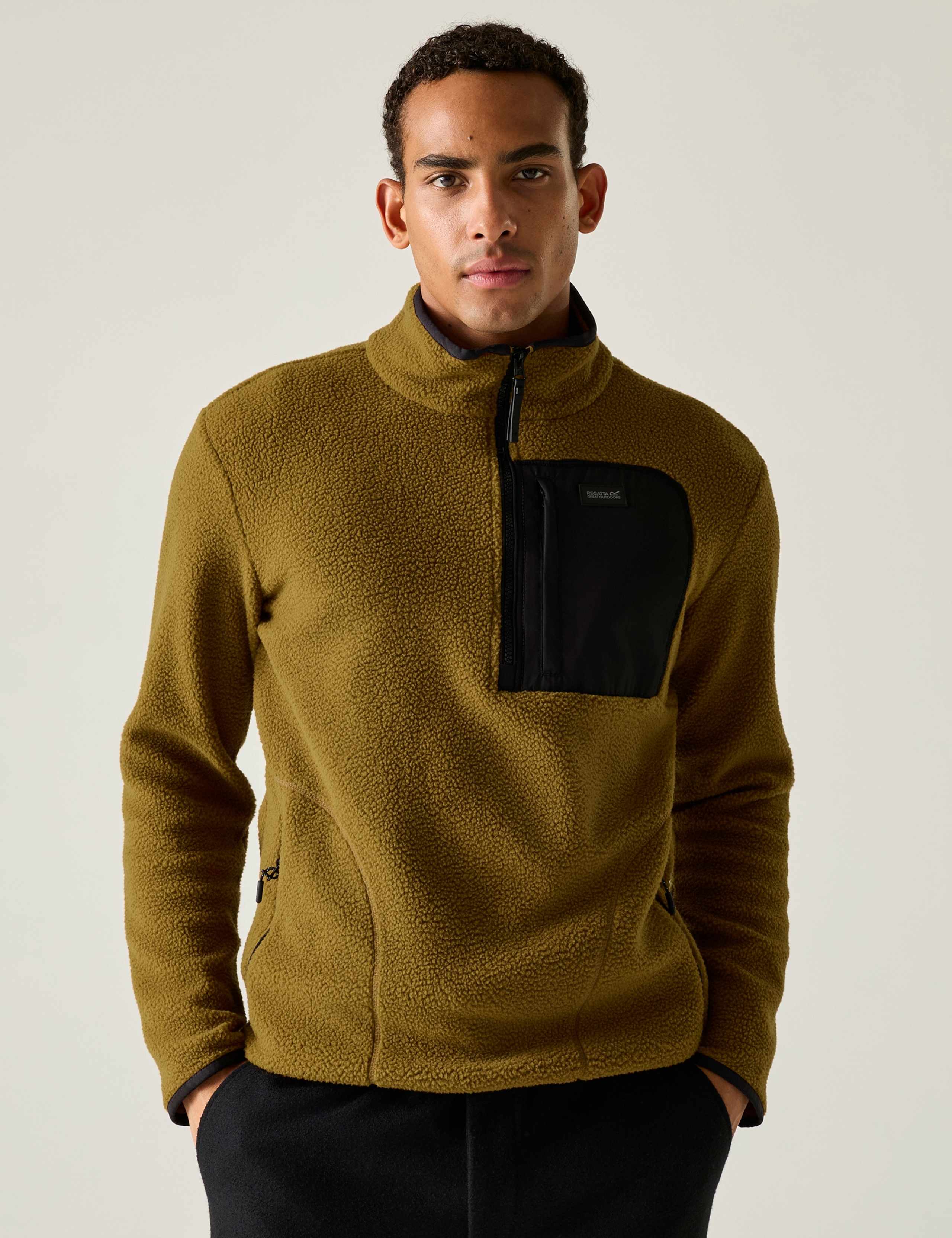 Frankie Borg Funnel Neck Half Zip Fleece 3 of 7