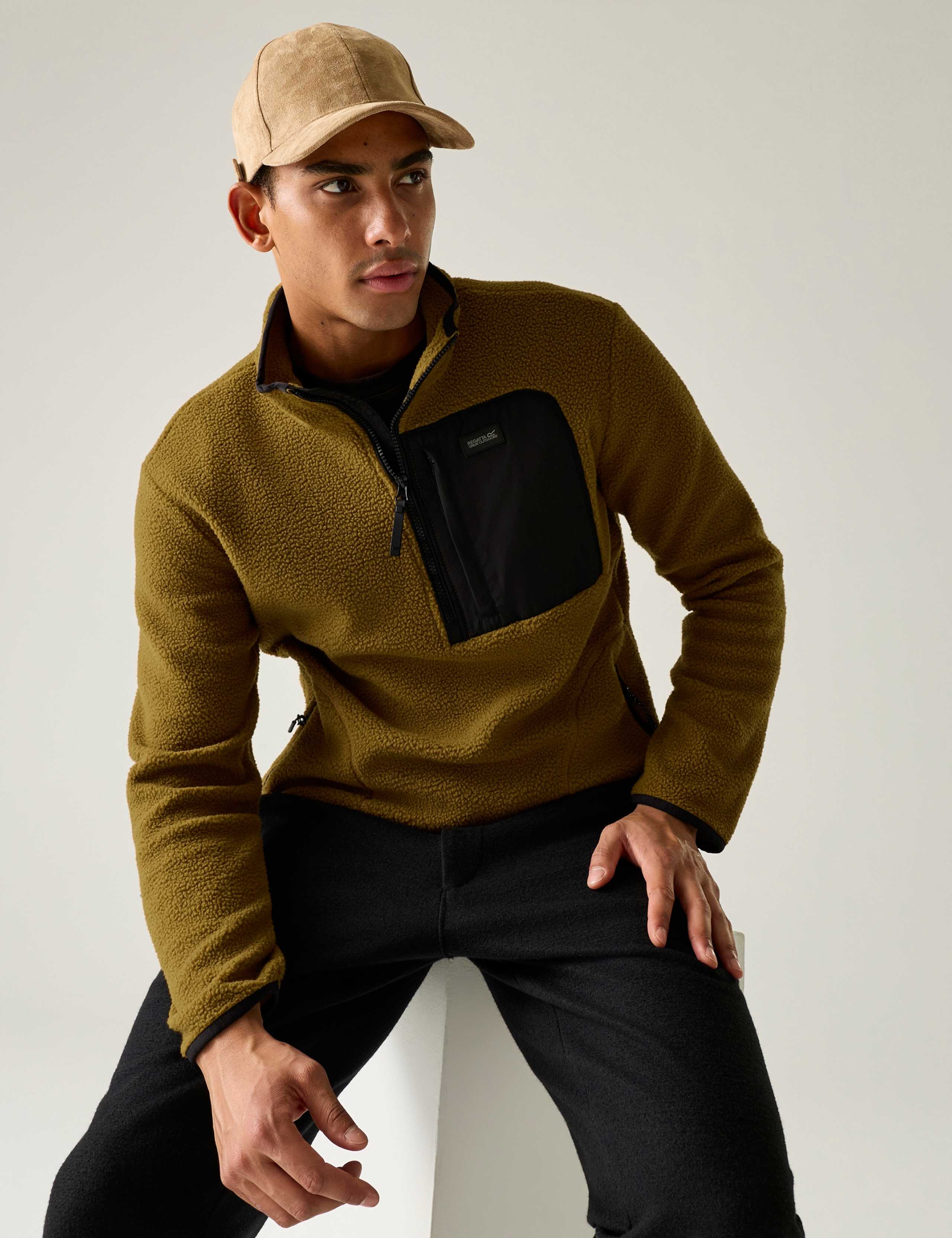 Frankie Borg Funnel Neck Half Zip Fleece 4 of 7
