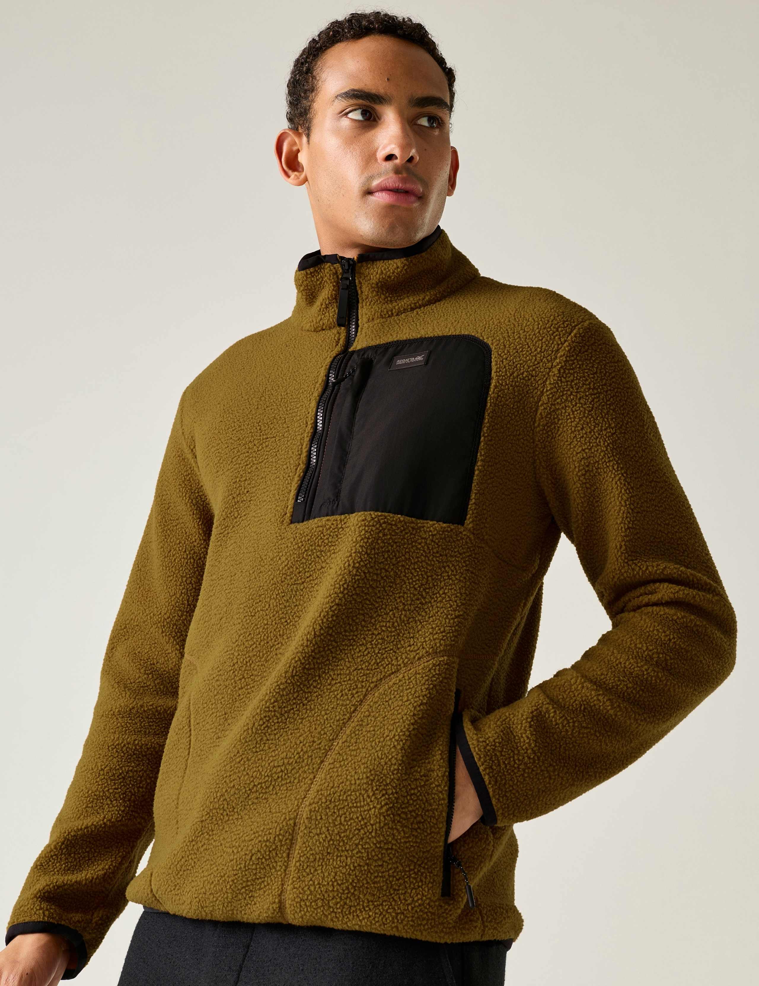 Frankie Borg Funnel Neck Half Zip Fleece 6 of 7