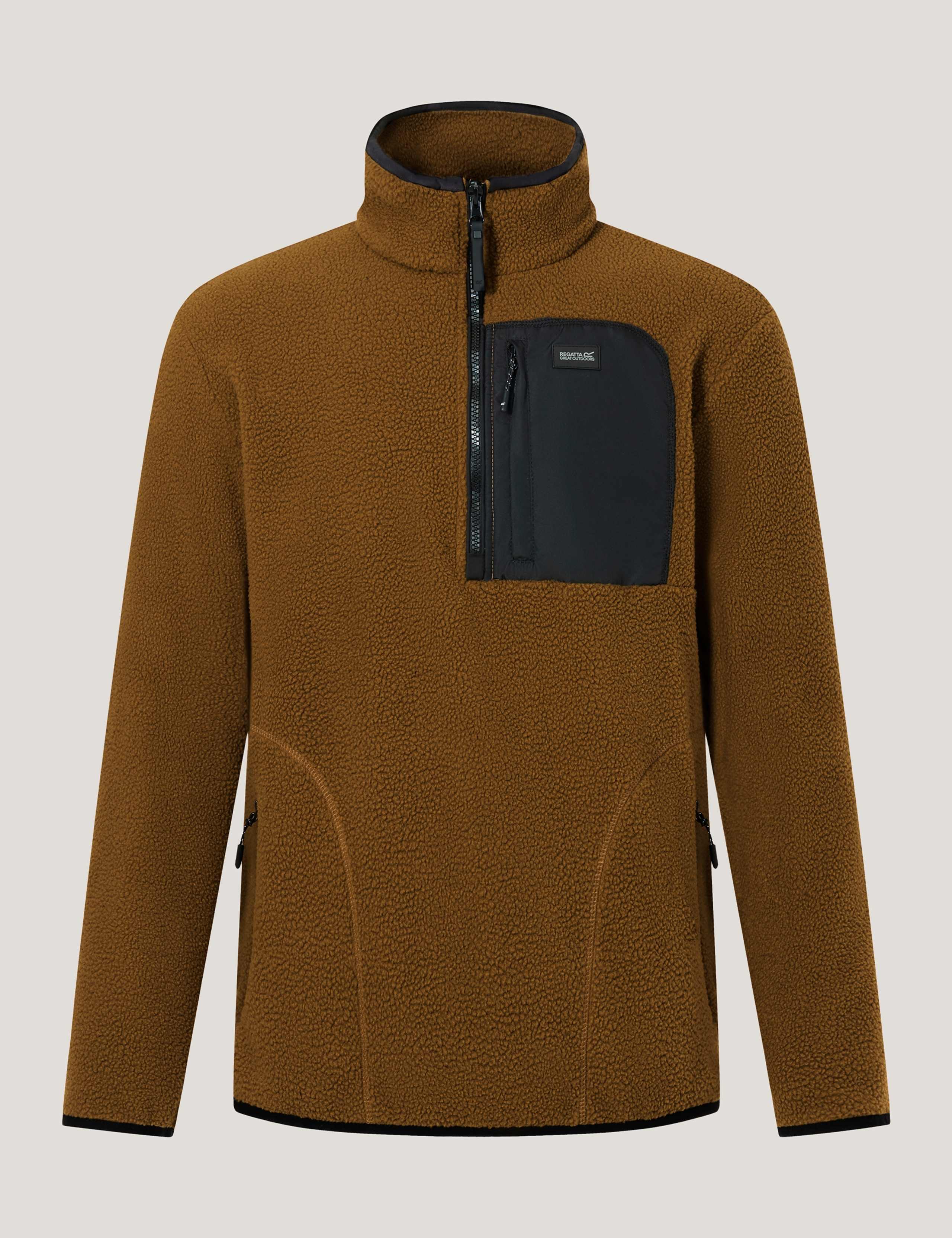 Frankie Borg Funnel Neck Half Zip Fleece 2 of 7