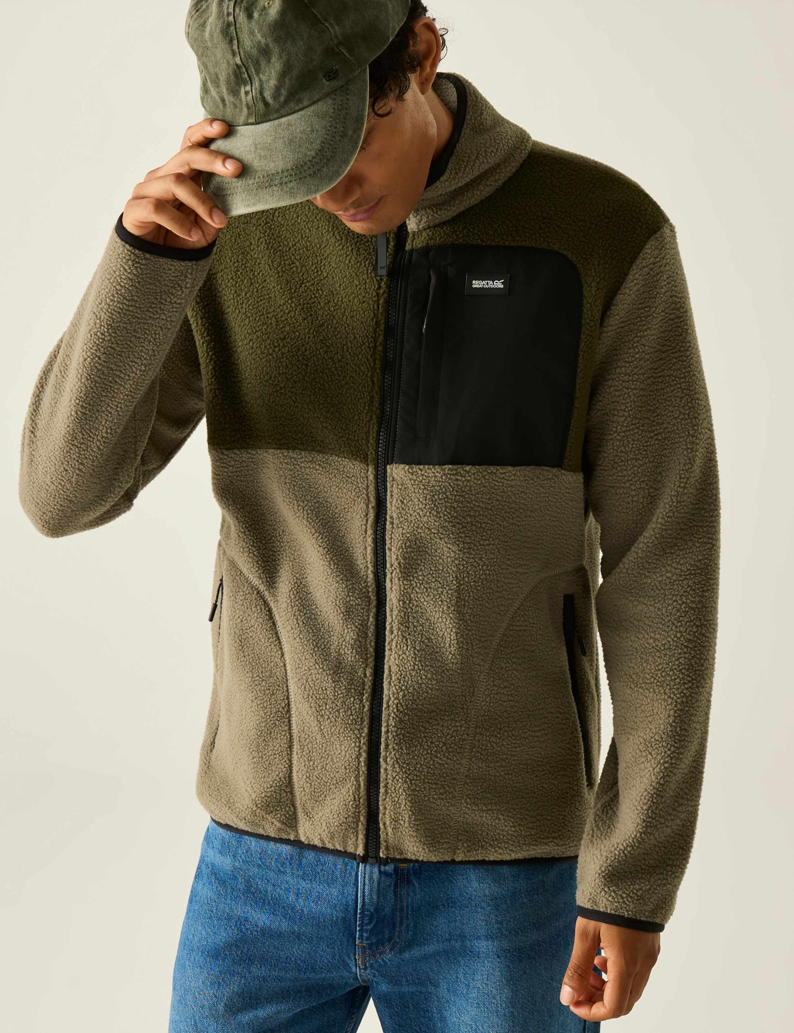 Frankie Borg Colour Block Up Fleece 3 of 7