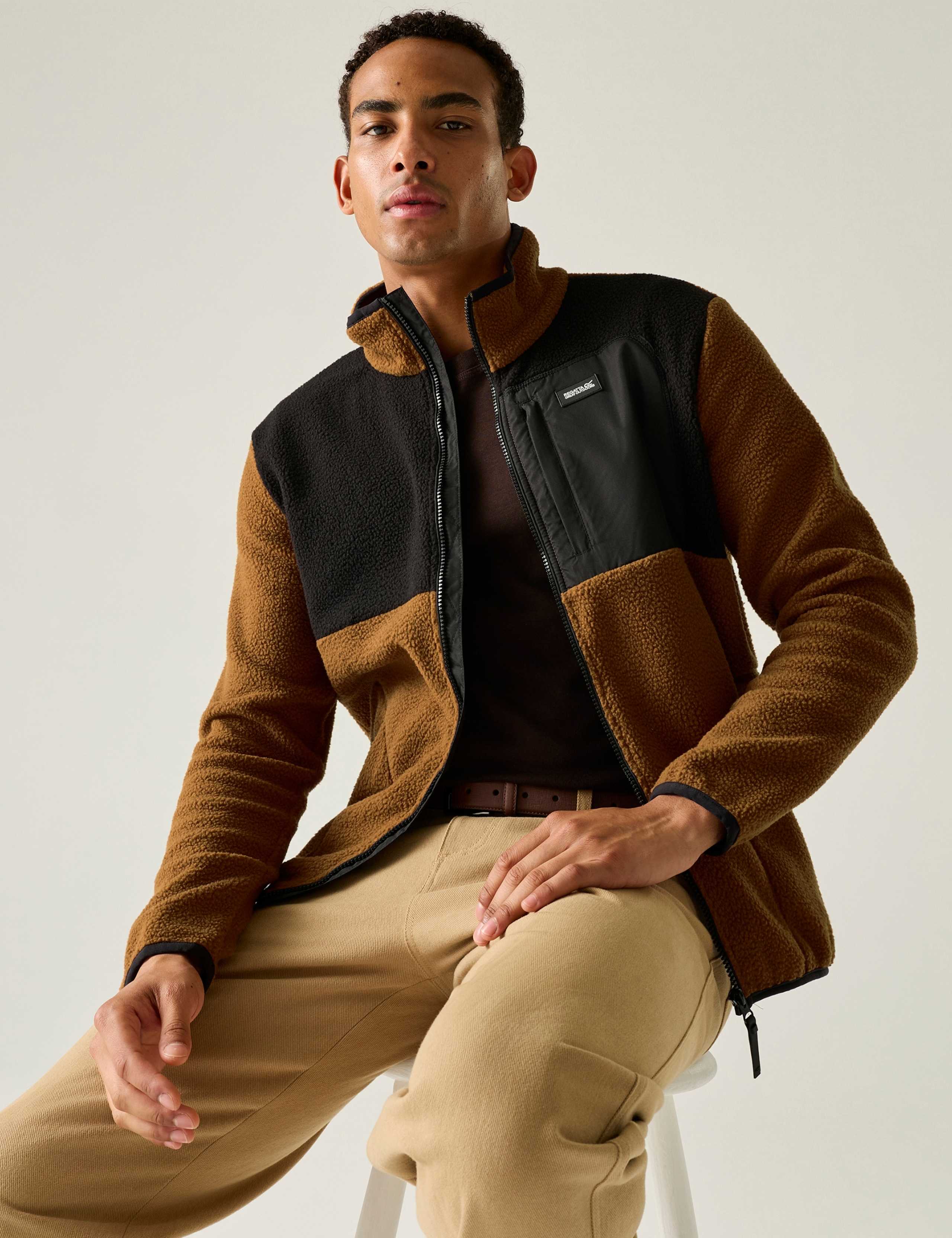 Frankie Borg Colour Block Up Fleece 1 of 7