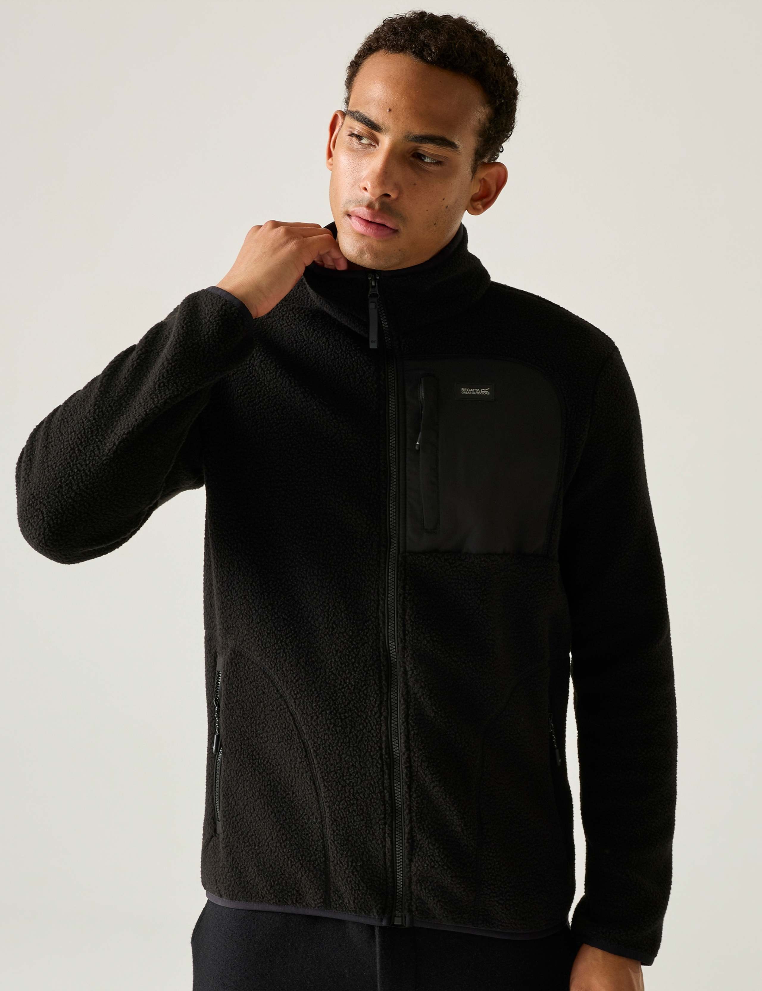 Frankie Borg Funnel Neck Zip Up Fleece 5 of 7
