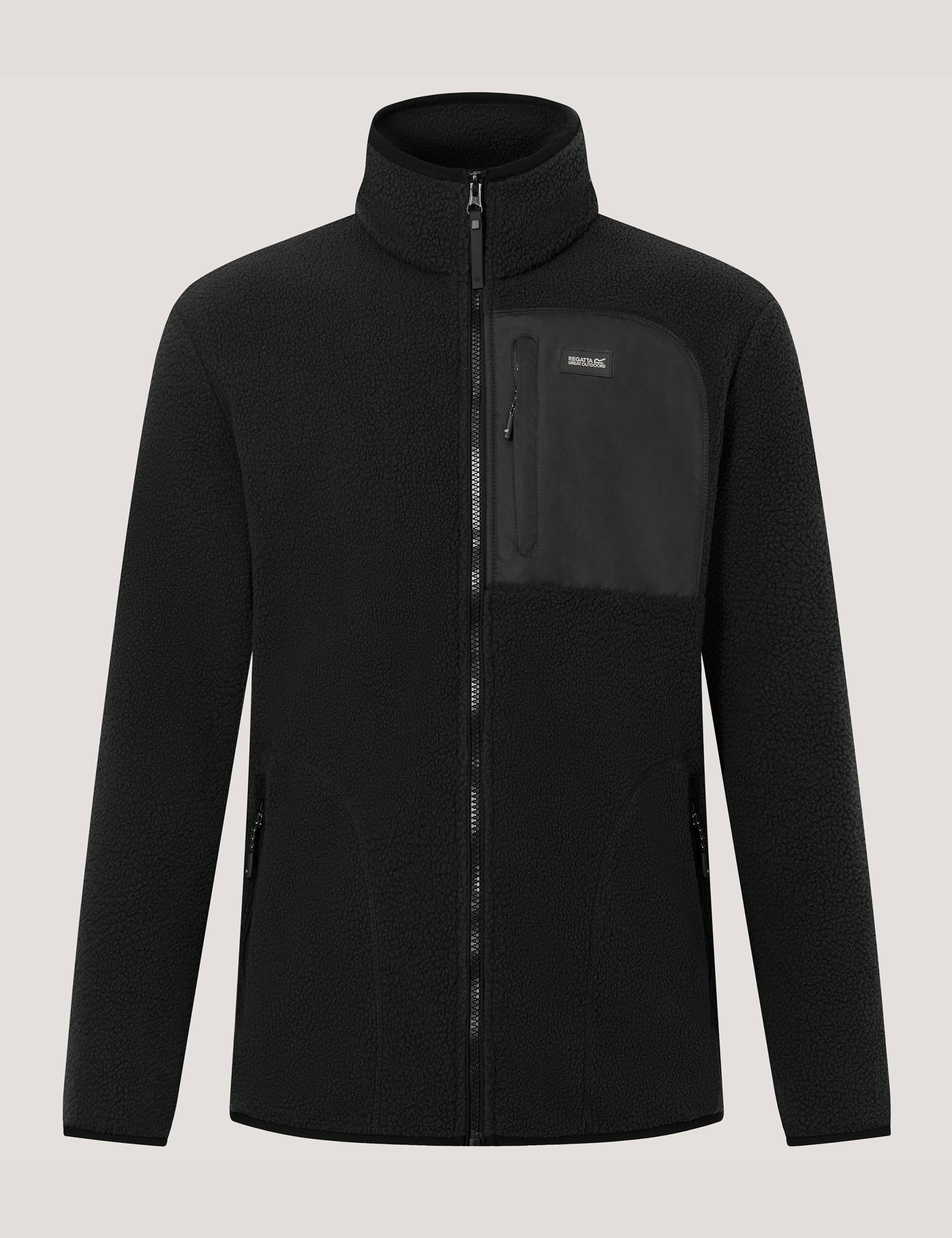 Frankie Borg Funnel Neck Zip Up Fleece 2 of 7