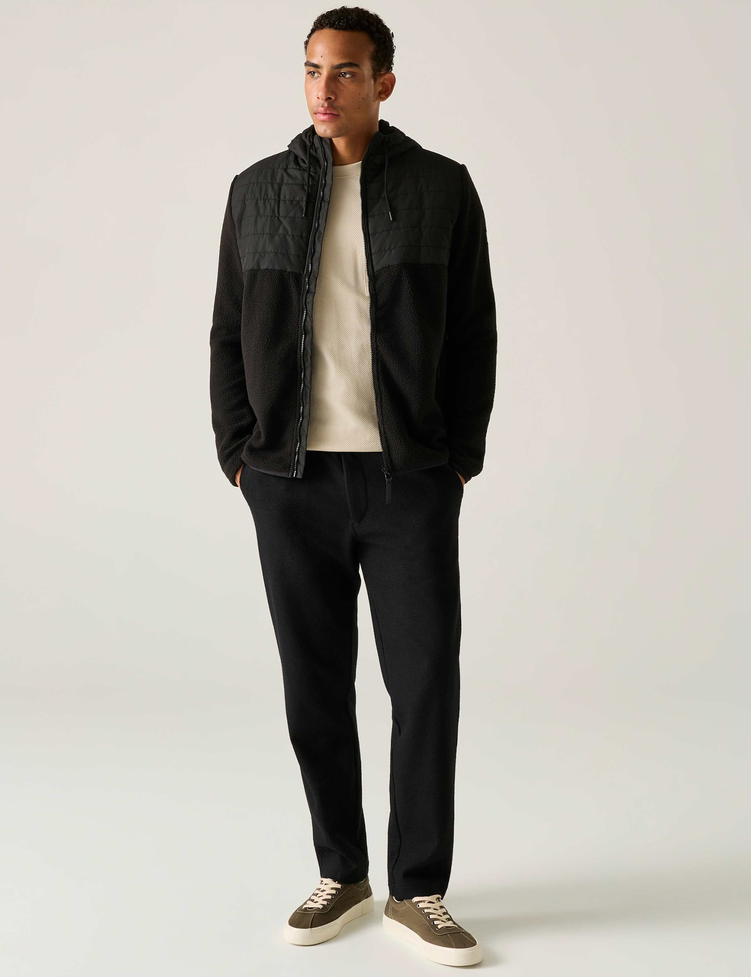 Frankie Borg Hybrid Zip Up Fleece Hoodie 4 of 7