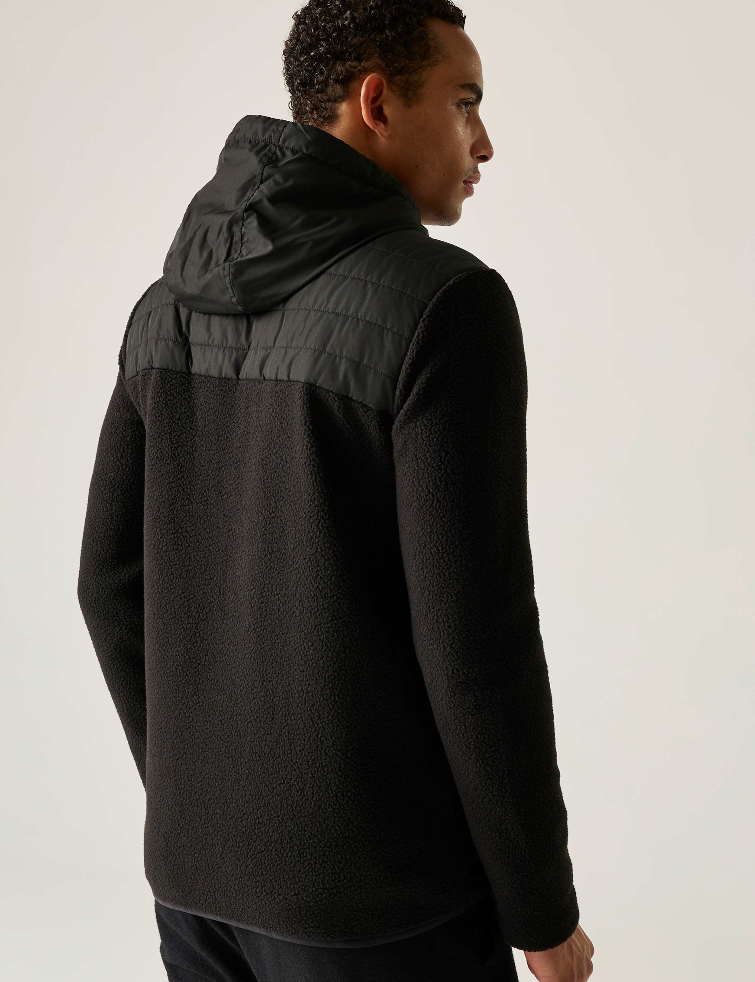 Frankie Borg Hybrid Zip Up Fleece Hoodie 5 of 7