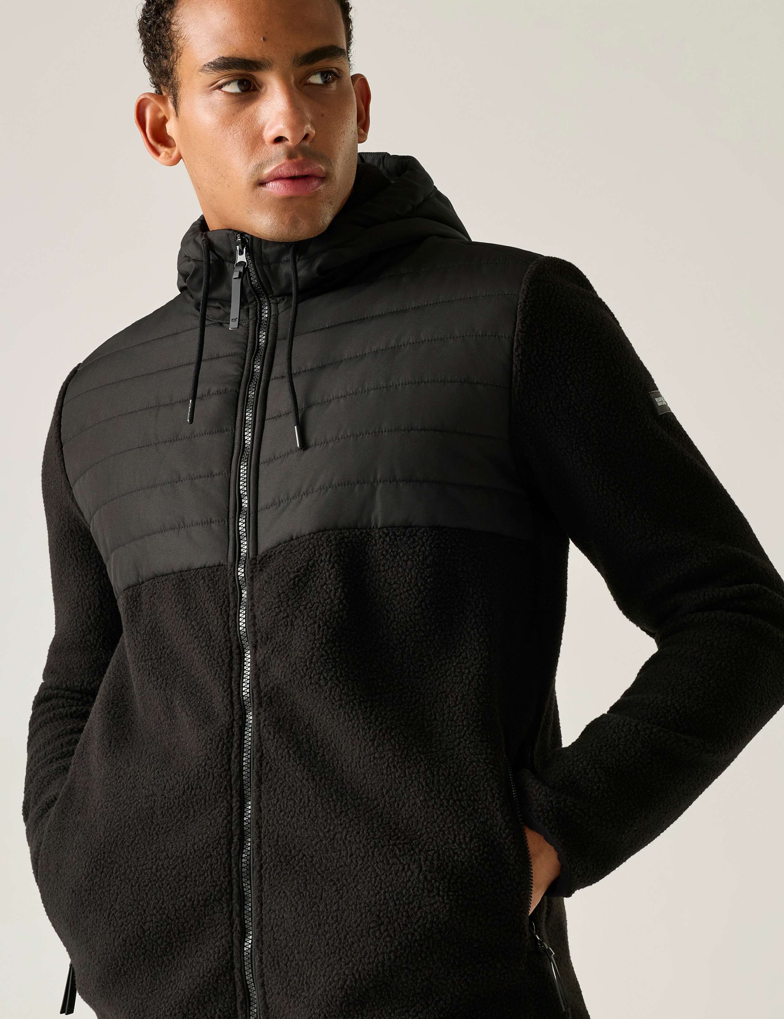 Frankie Borg Hybrid Zip Up Fleece Hoodie 6 of 7