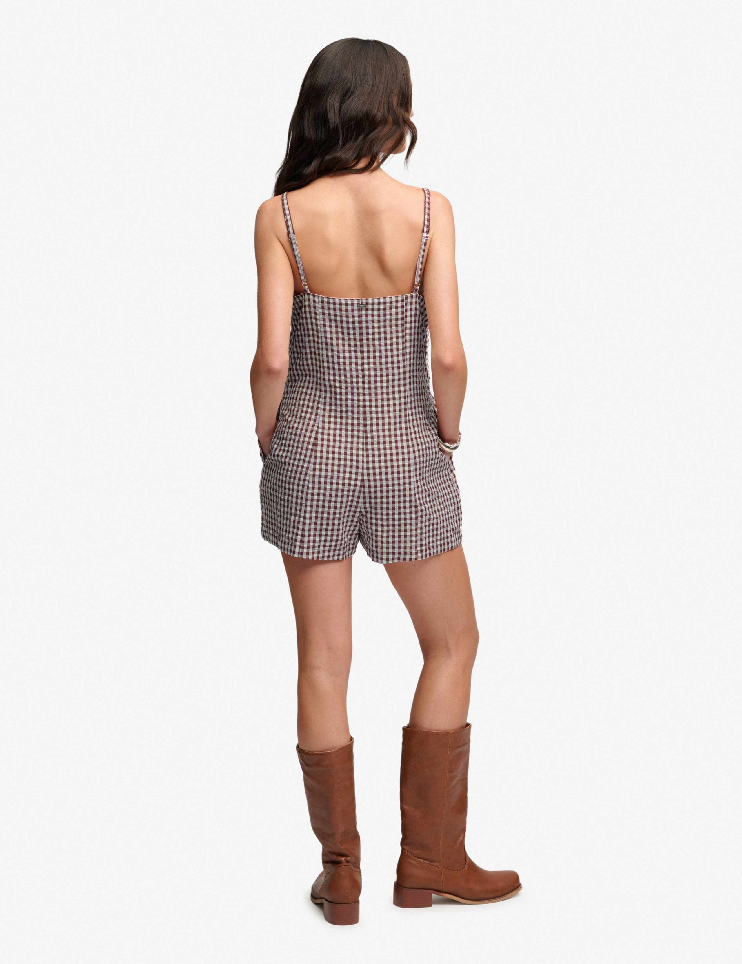 Pure Cotton Gingham Cami Playsuit 4 of 8