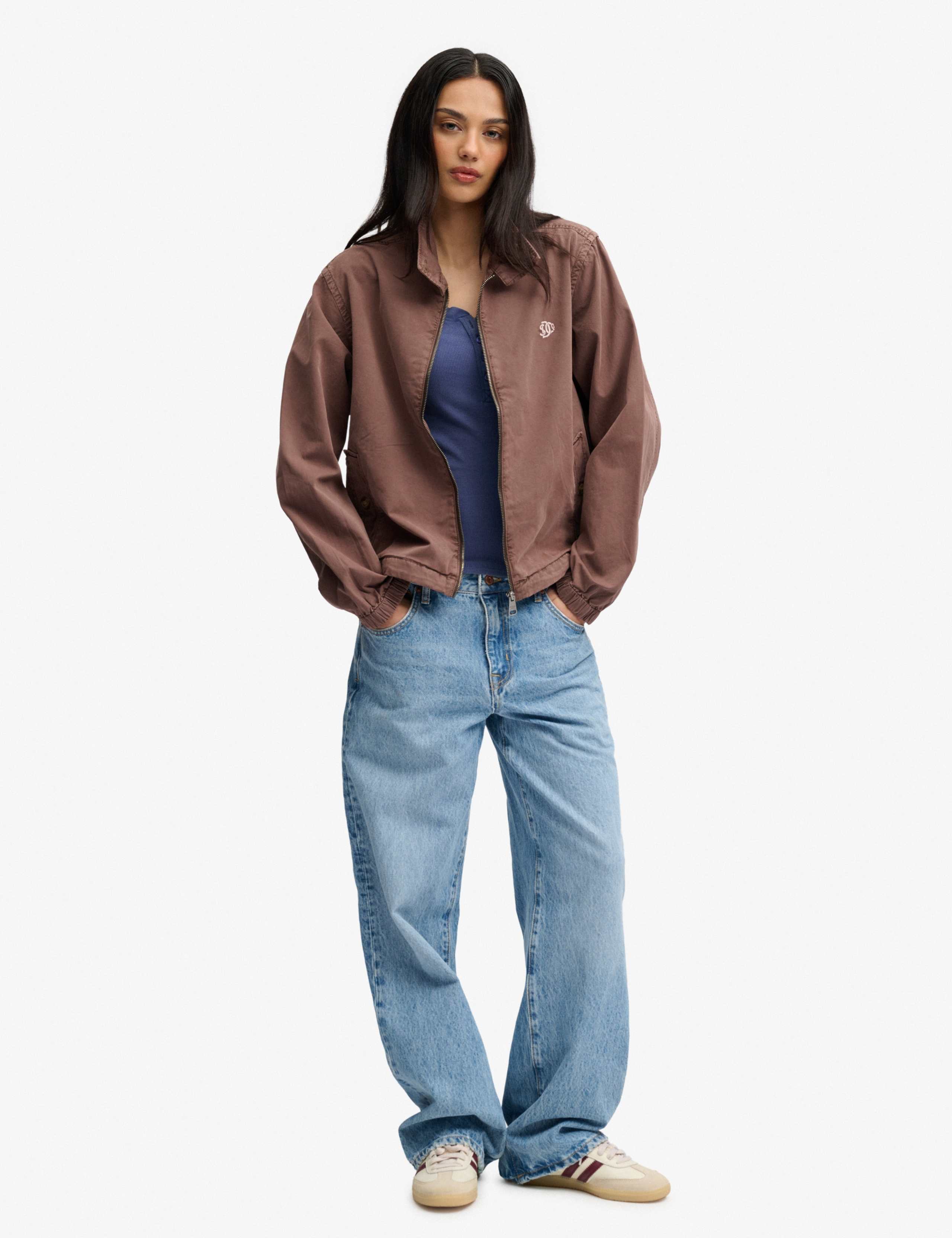 Pure Cotton Relaxed Harrington Jacket 2 of 5