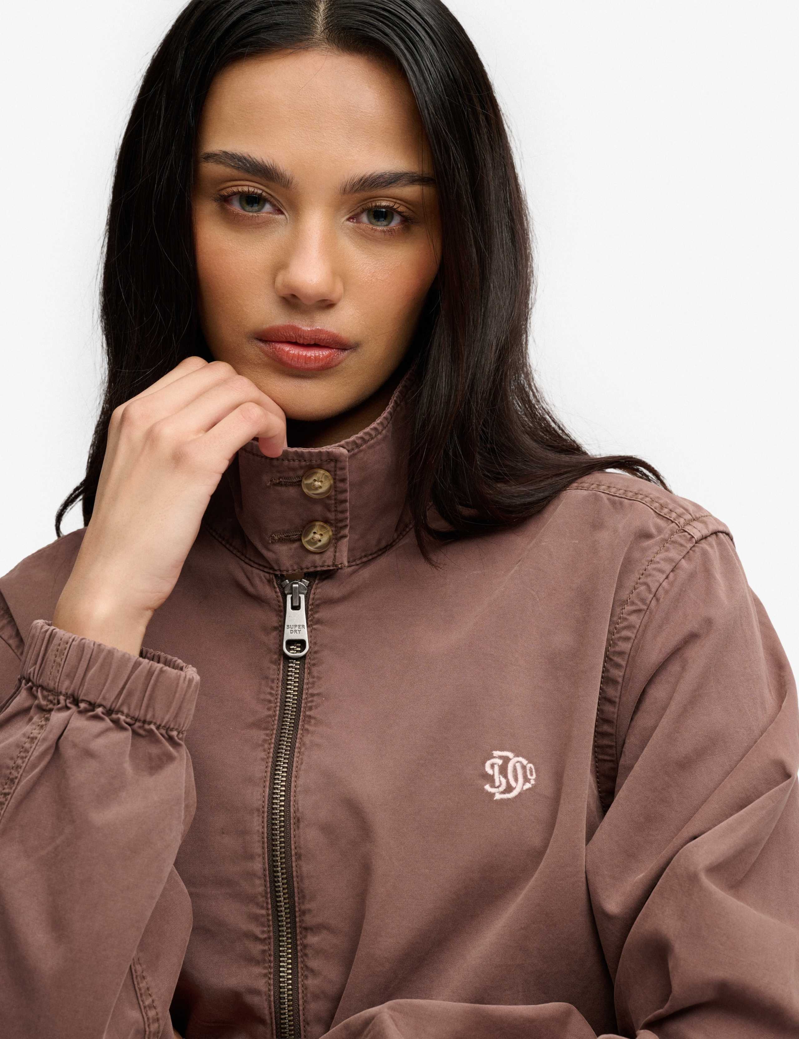 Pure Cotton Relaxed Harrington Jacket 3 of 5