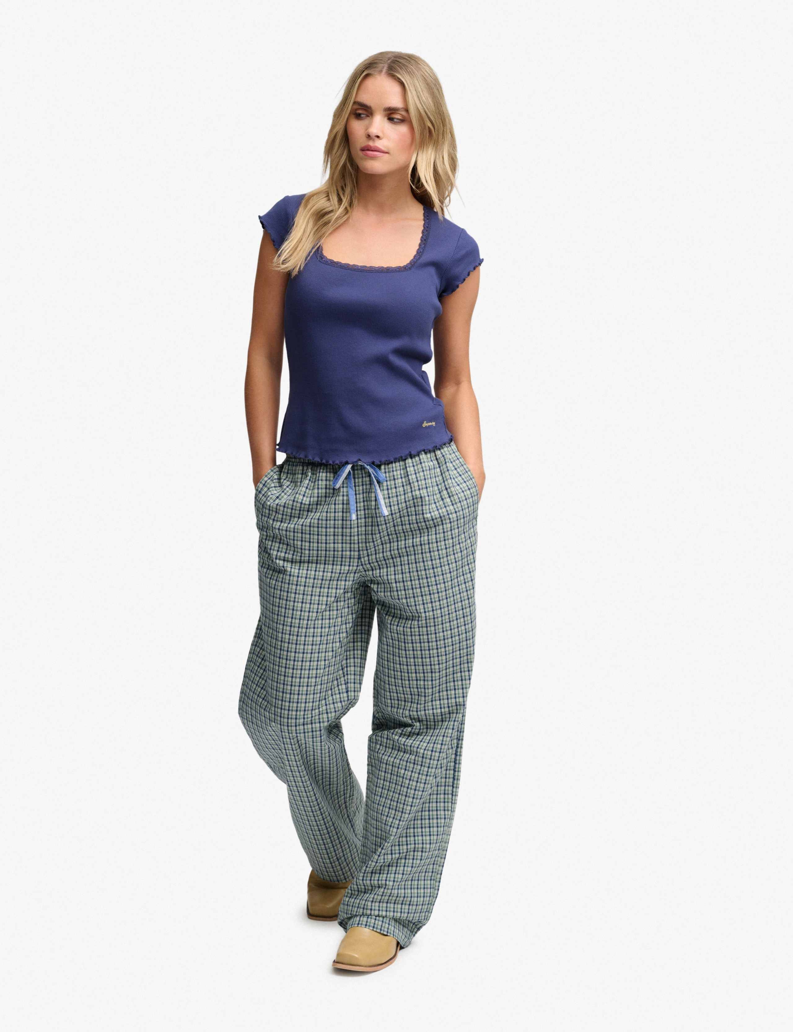 Pure Cotton Square Neck T-Shirt 4 of 5