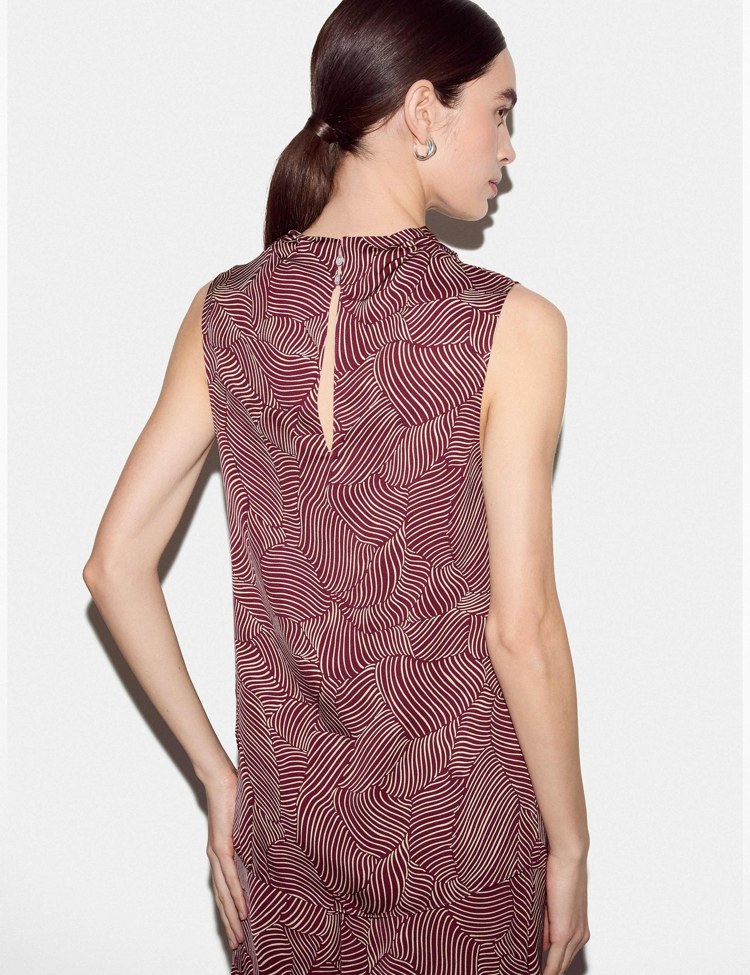 Optic Swirl Cowl Neck Top 5 of 6