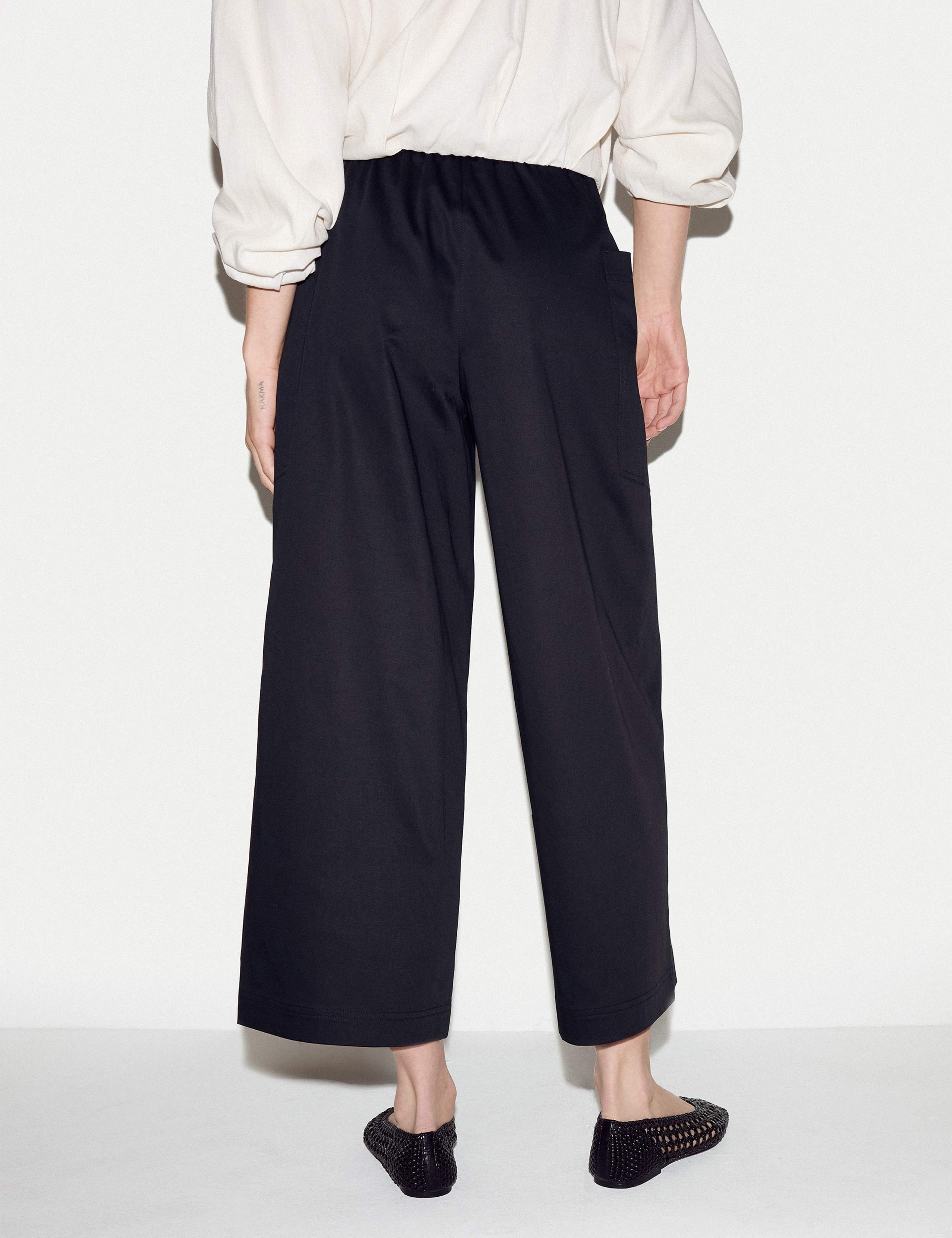 Cotton Rich Tailored Ankle Grazer Trousers 4 of 4