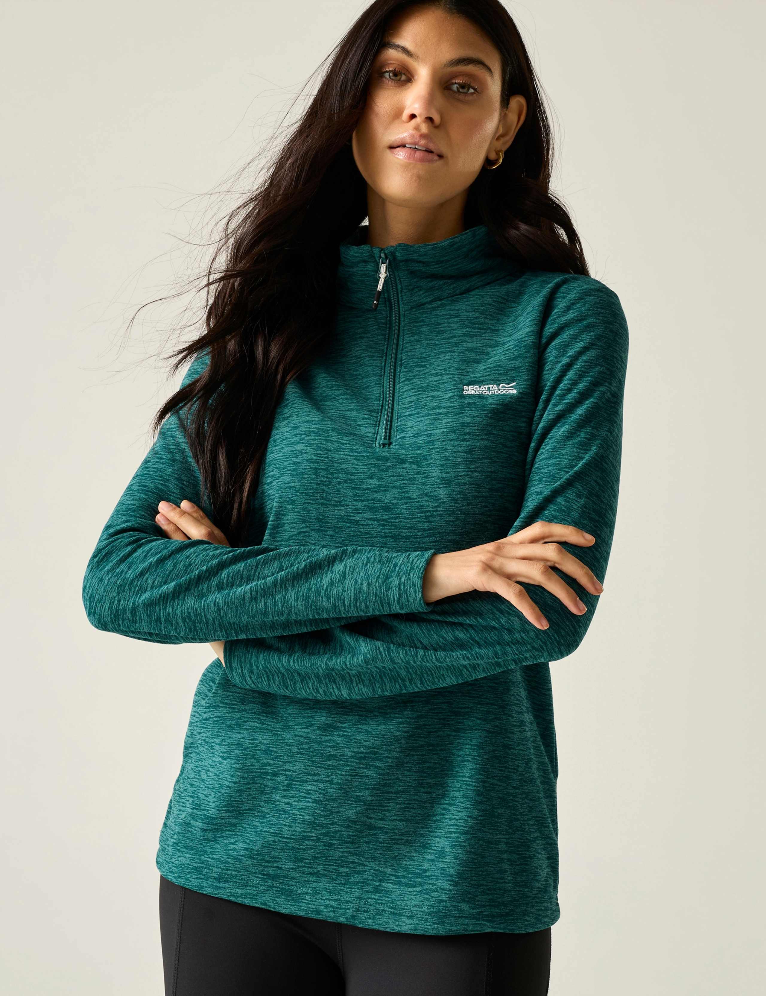 Sweethart Marl Half Zip Fleece 5 of 7
