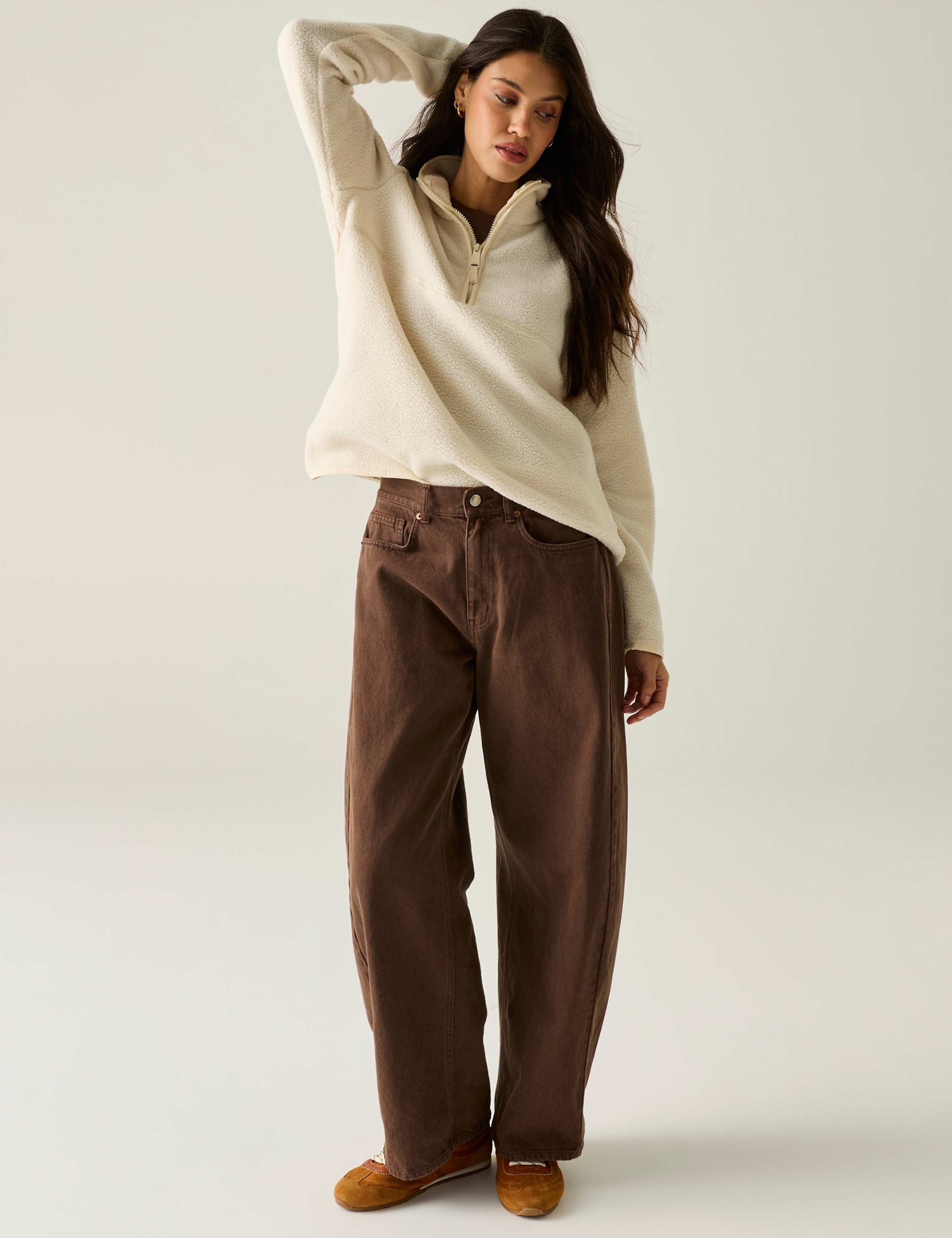 Frankie Borg Funnel Neck Relaxed Sweatshirt 3 of 7