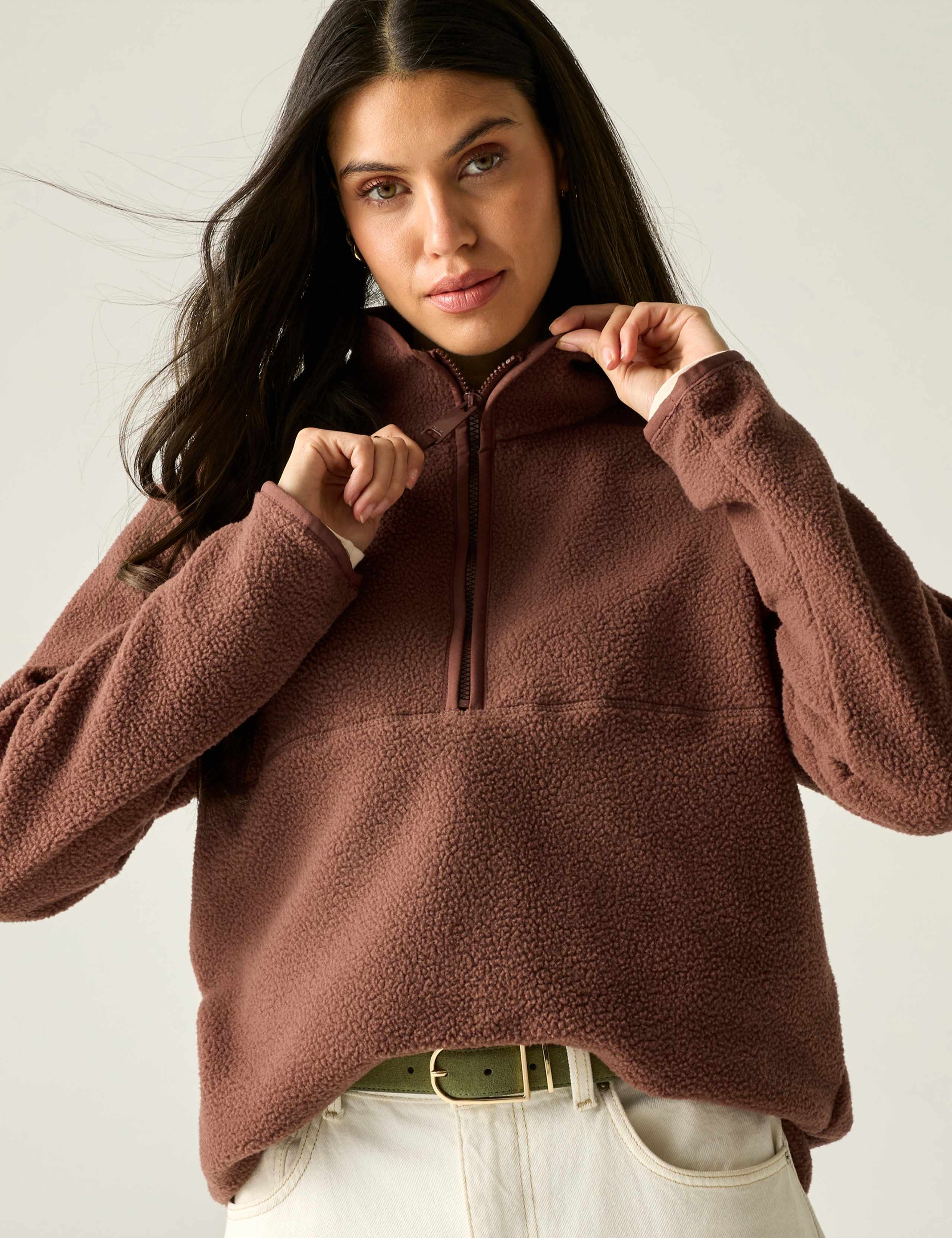 Frankie Borg Funnel Neck Relaxed Sweatshirt 3 of 7