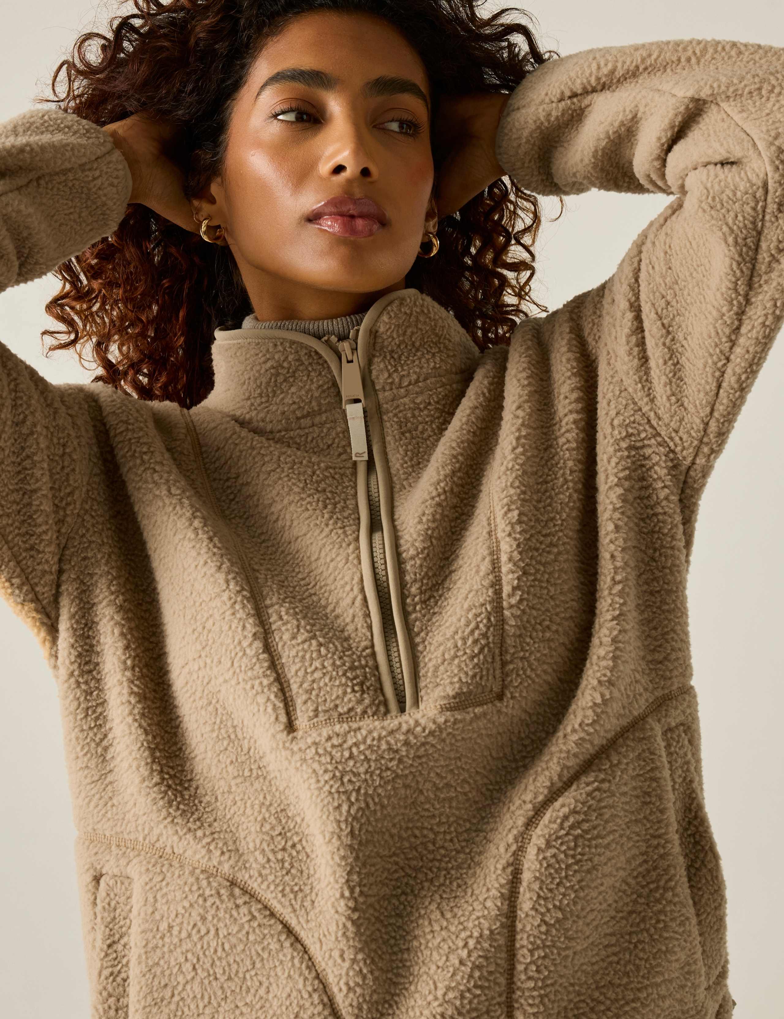 Frankie Borg Funnel Neck Longline Sweatshirt 6 of 7