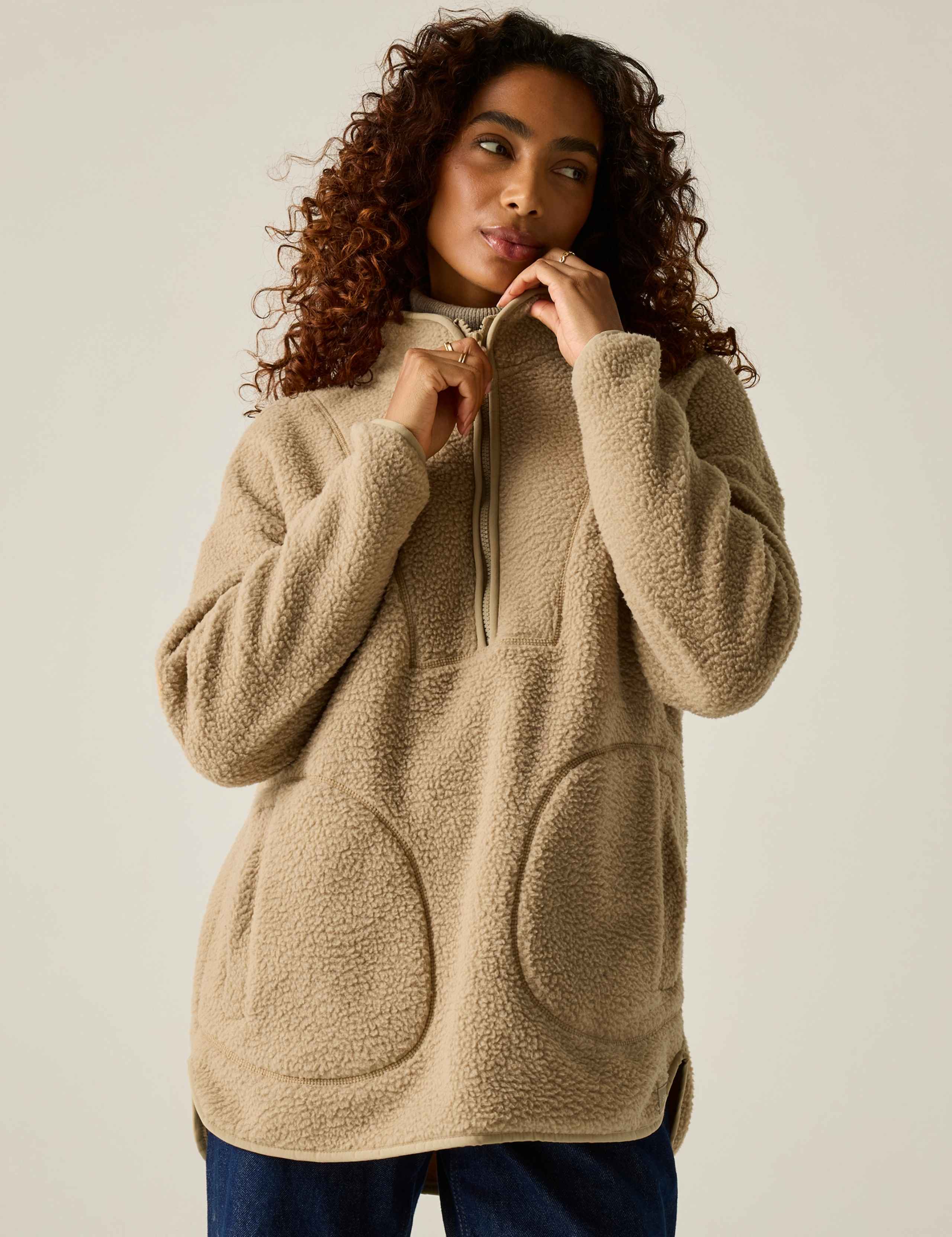 Frankie Borg Funnel Neck Longline Sweatshirt 7 of 7