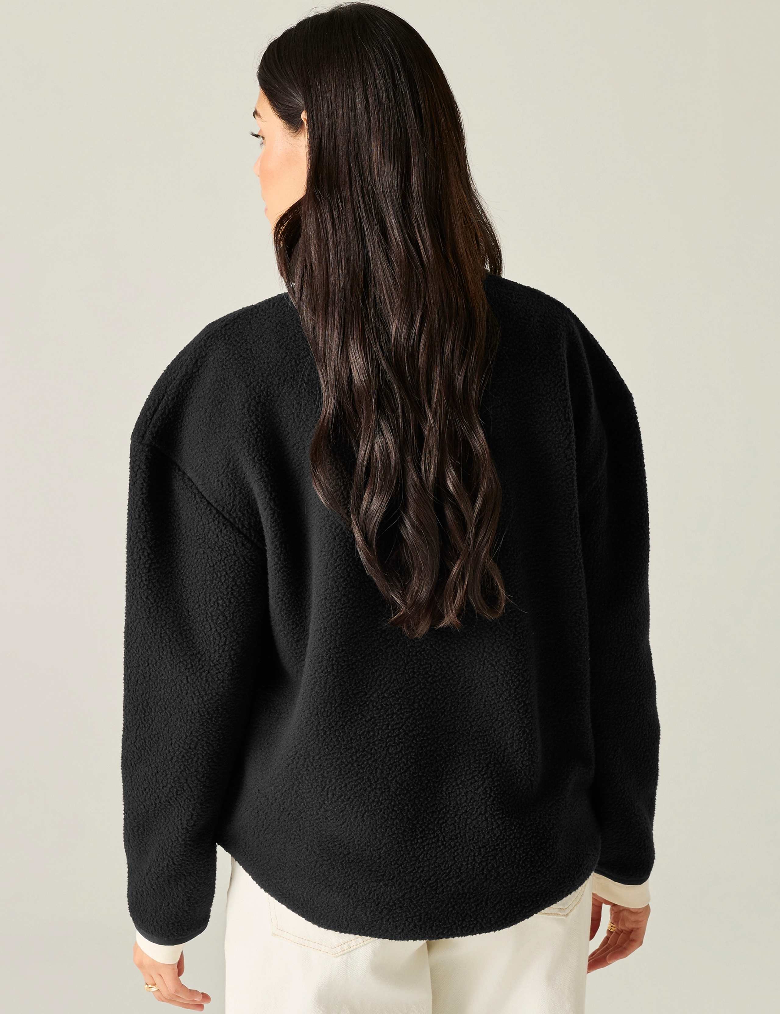 Frankie Borg Funnel Neck Longline Sweatshirt 5 of 7